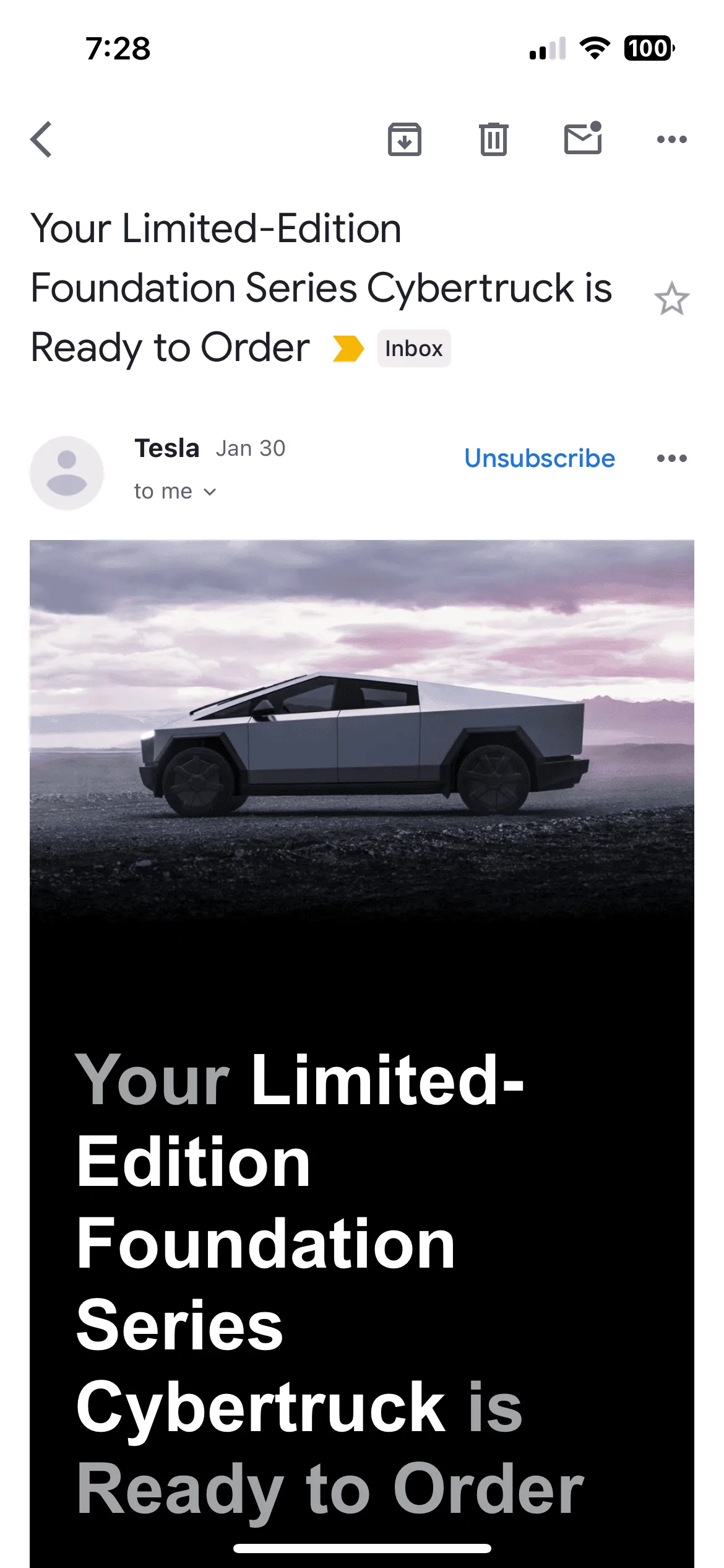 Tesla Cybertruck Your Limited-Edition Foundation Series Cybertruck is Ready to Order IMG_0851