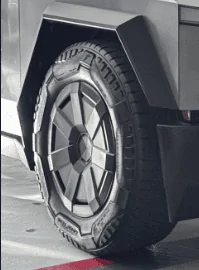 Tesla Cybertruck Update: Aero Wheel Cover Recall reason = making contact with tire sidewall, wearing down rubber 1706800837658