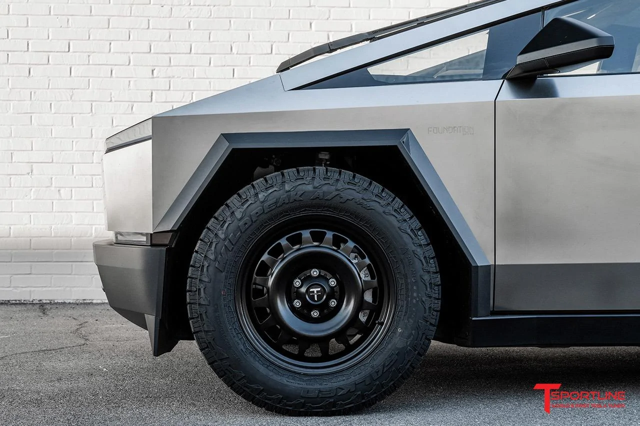 Tesla Cybertruck Cyber Steelie Wheels for Cybertruck - 20" TCS Forged Alloy Steel Wheels by T Sportline cig-cozy-gallery-11917a0y-foundation-series-cybertruck-aftermarket-wheels-20-tcs-satin-black-
