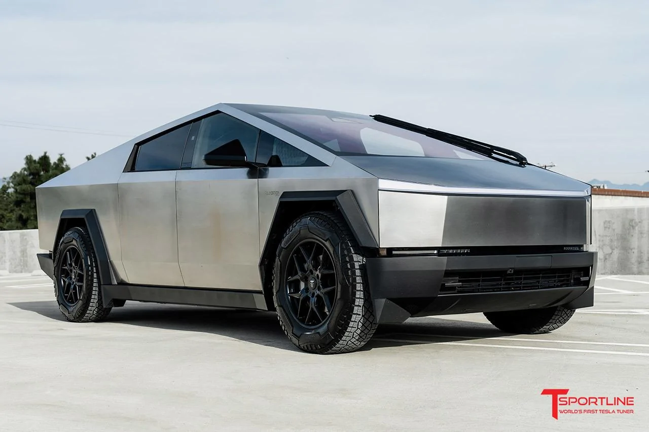 Tesla Cybertruck TCT AeroMaxx Wheels & Aero Covers - 20" Flow Forged wheels by T Sportline cig-cozy-gallery-11917TCn-foundation-series-cybertruck-aftermarket-wheels-20-tct-satin-black-