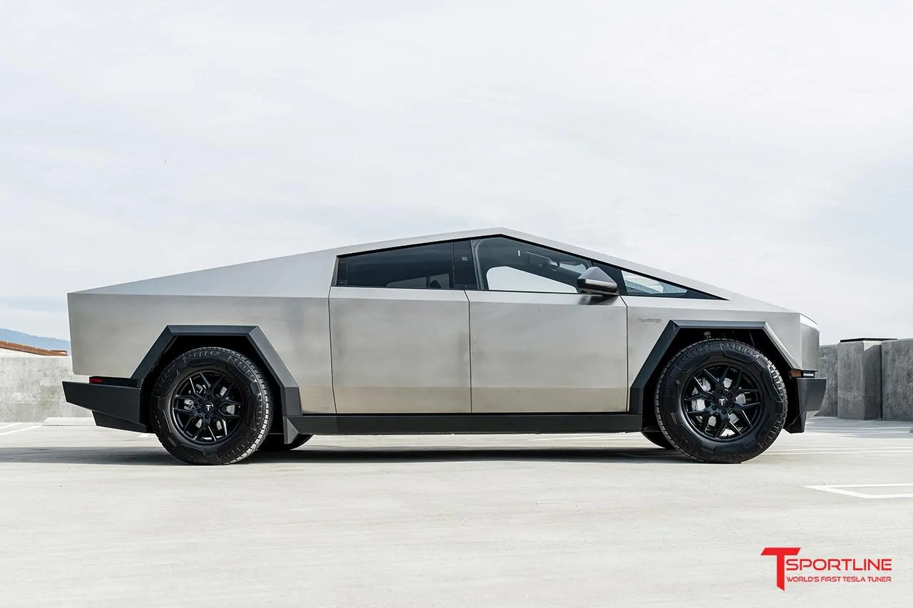 Tesla Cybertruck TCT AeroMaxx Wheels & Aero Covers - 20" Flow Forged wheels by T Sportline cig-cozy-gallery-11917A64-foundation-series-cybertruck-aftermarket-wheels-20-tct-satin-black-