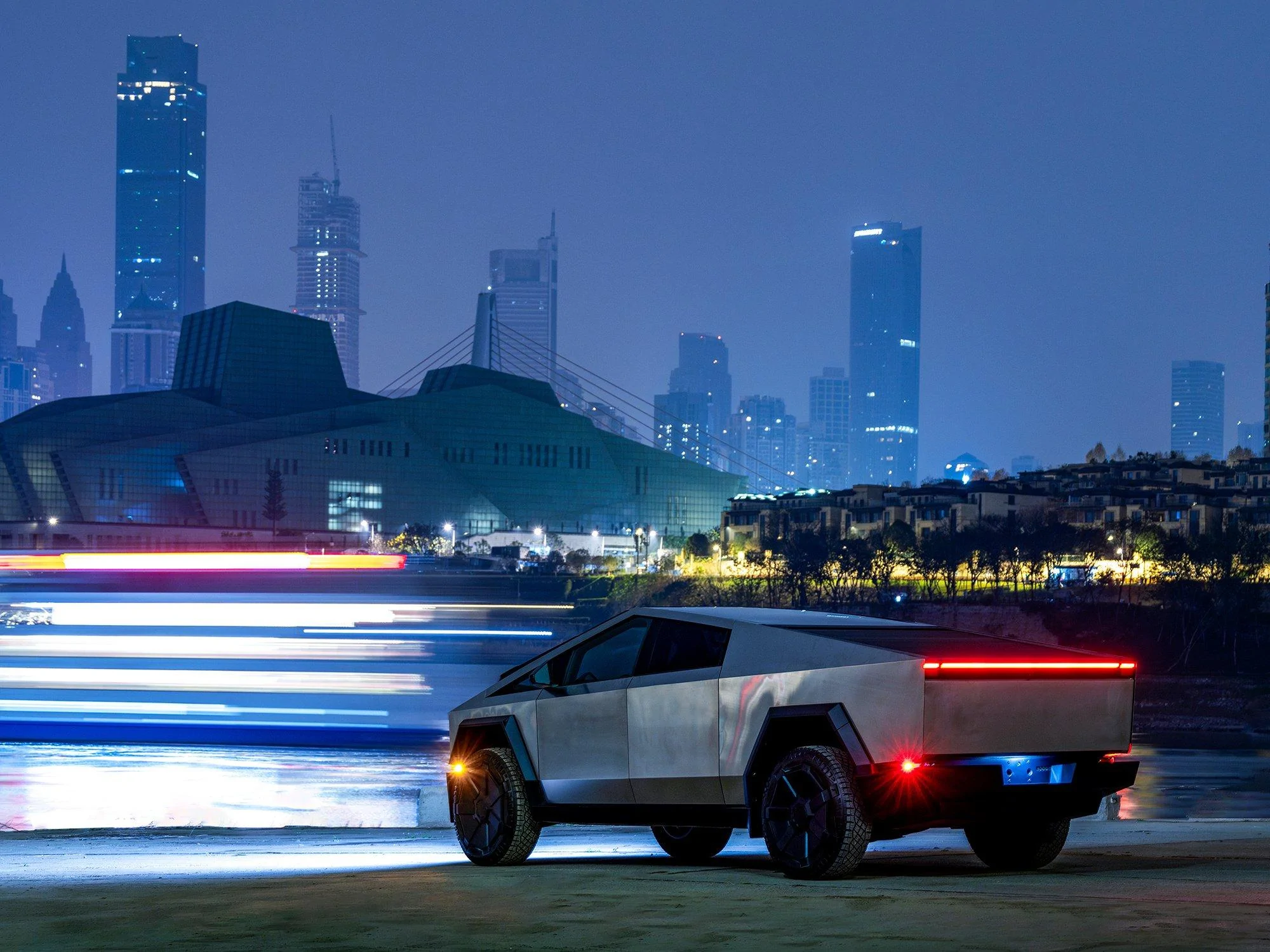Tesla Cybertruck 8 Cybertrucks will be showcased in 8 China cities simultaneously, then go on national tour GFfzW7-XcAAADT