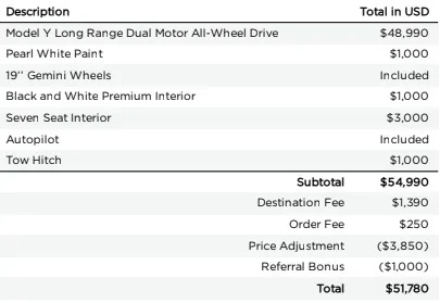 Tesla Cybertruck $1000 discount for new Tesla with CT reservation Screenshot 2024-02-06 111422