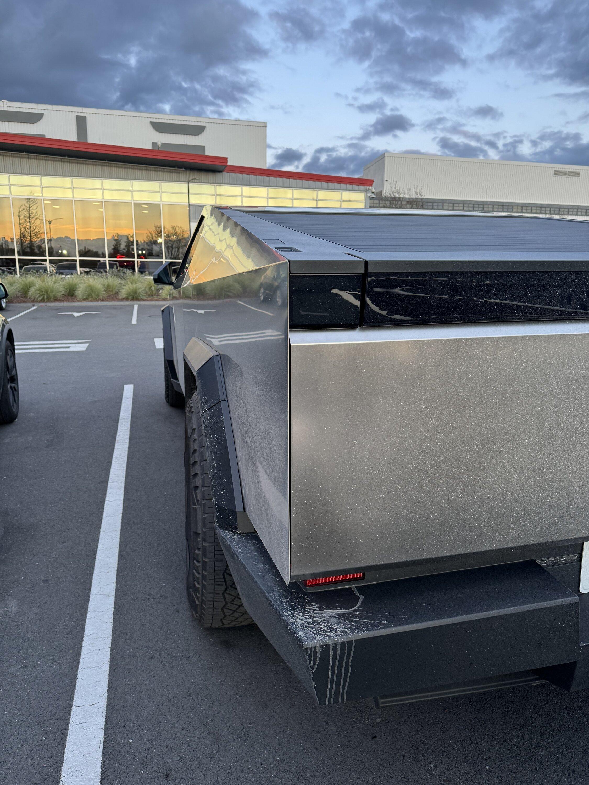 Tesla Cybertruck Spotted VIN 1228 - Mfg Plates - Fremont Factory. Good build quality IMG_6703