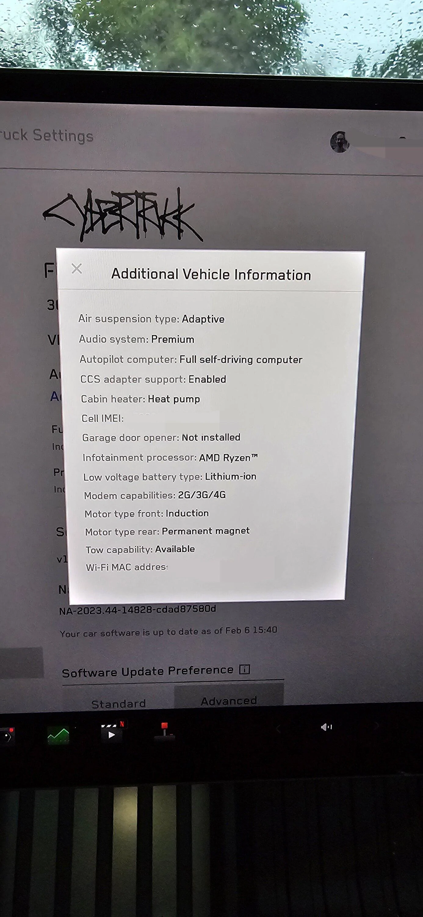Tesla Cybertruck Picked up my AWD Foundation Series Cybertruck yesterday in NorCal 20240207_091117