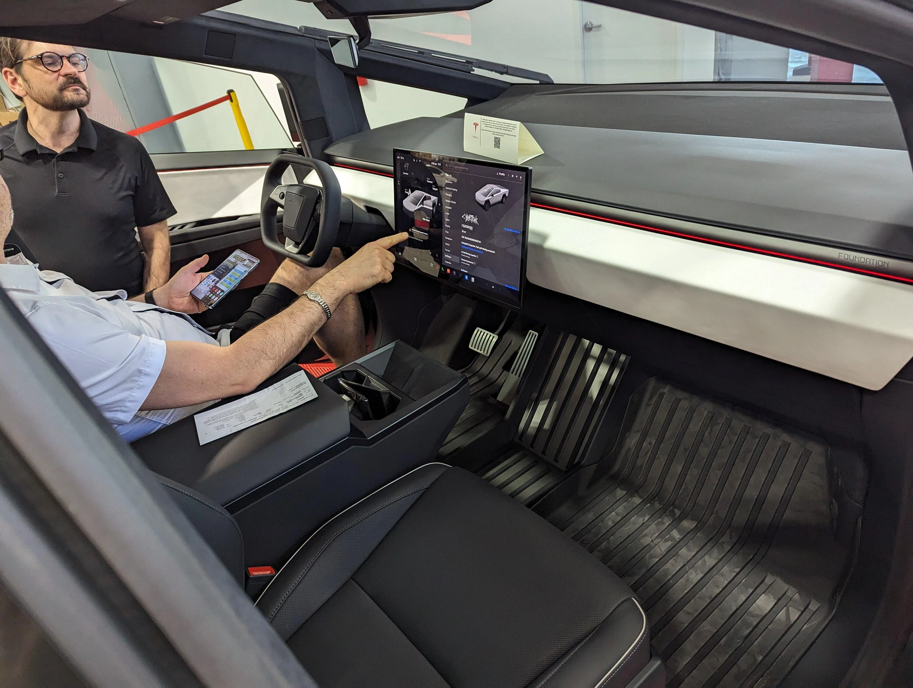 Tesla Cybertruck Got my Cybertruck delivery today. Maybe first non-employee delivery in Florida PXL_20240207_195239254