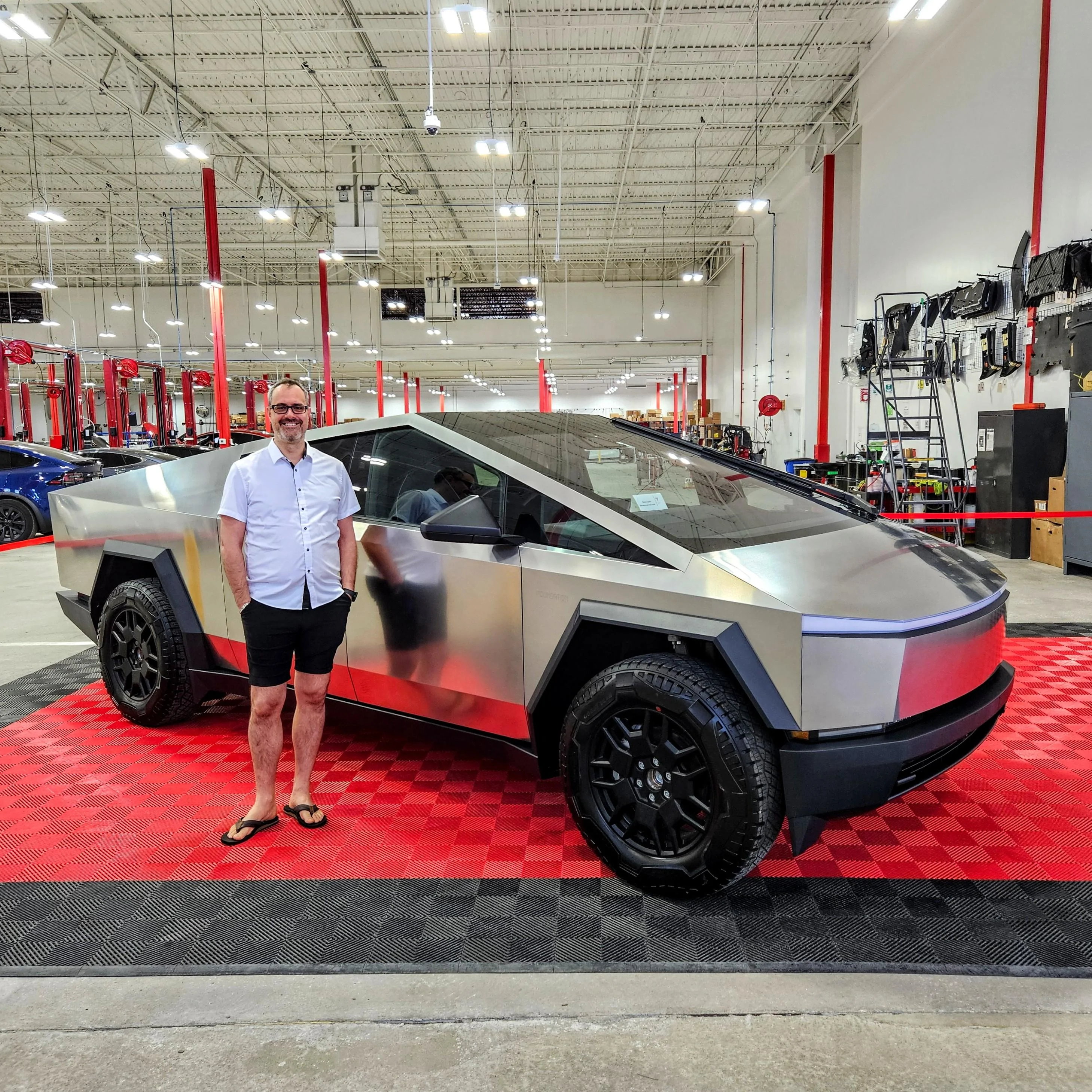 Tesla Cybertruck Got my Cybertruck delivery today. Maybe first non-employee delivery in Florida 20240207_140851~2