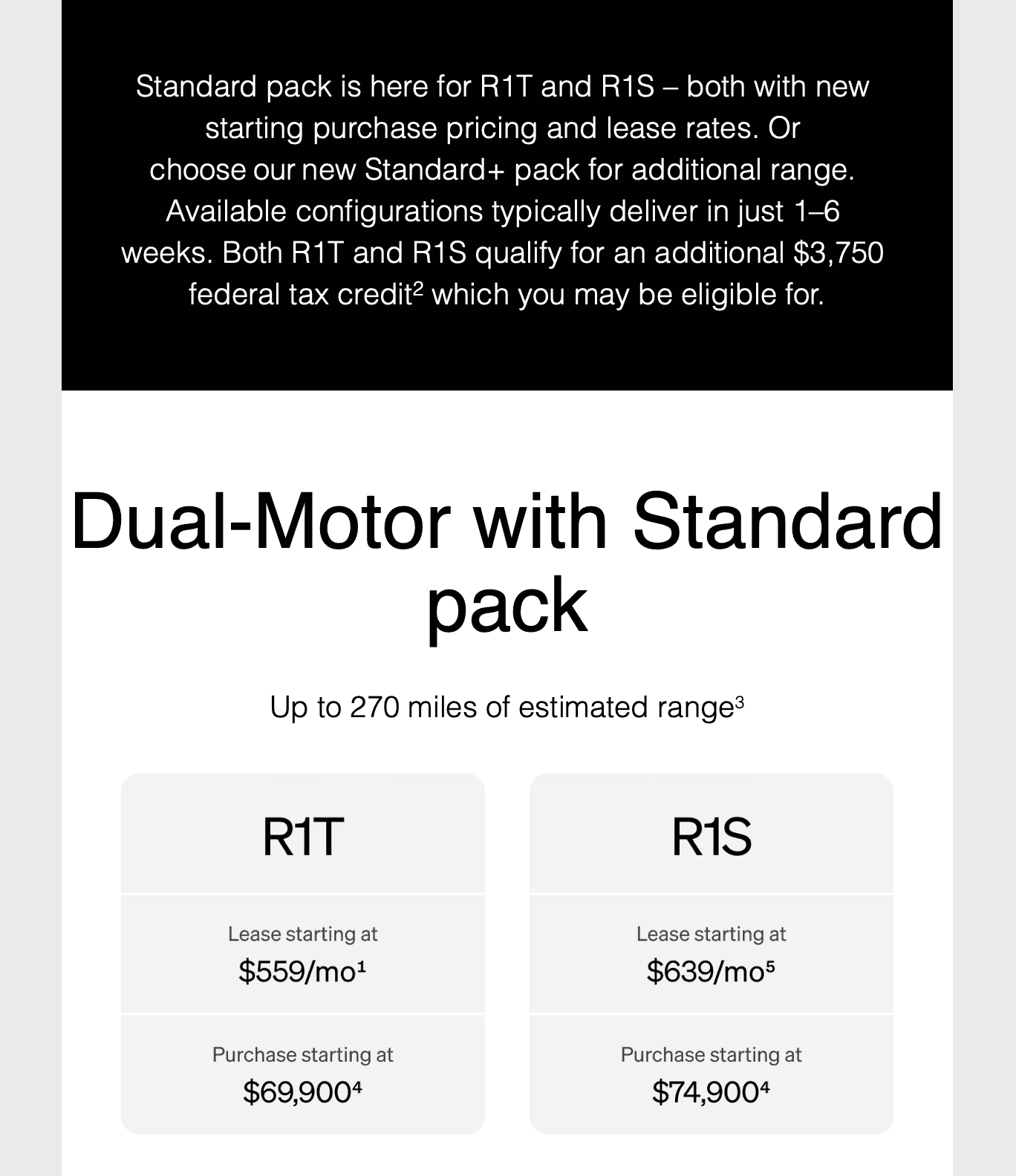 Tesla Cybertruck New Rivian configurations, lower prices Screenshot 2024-02-08 at 5.28.13 PM