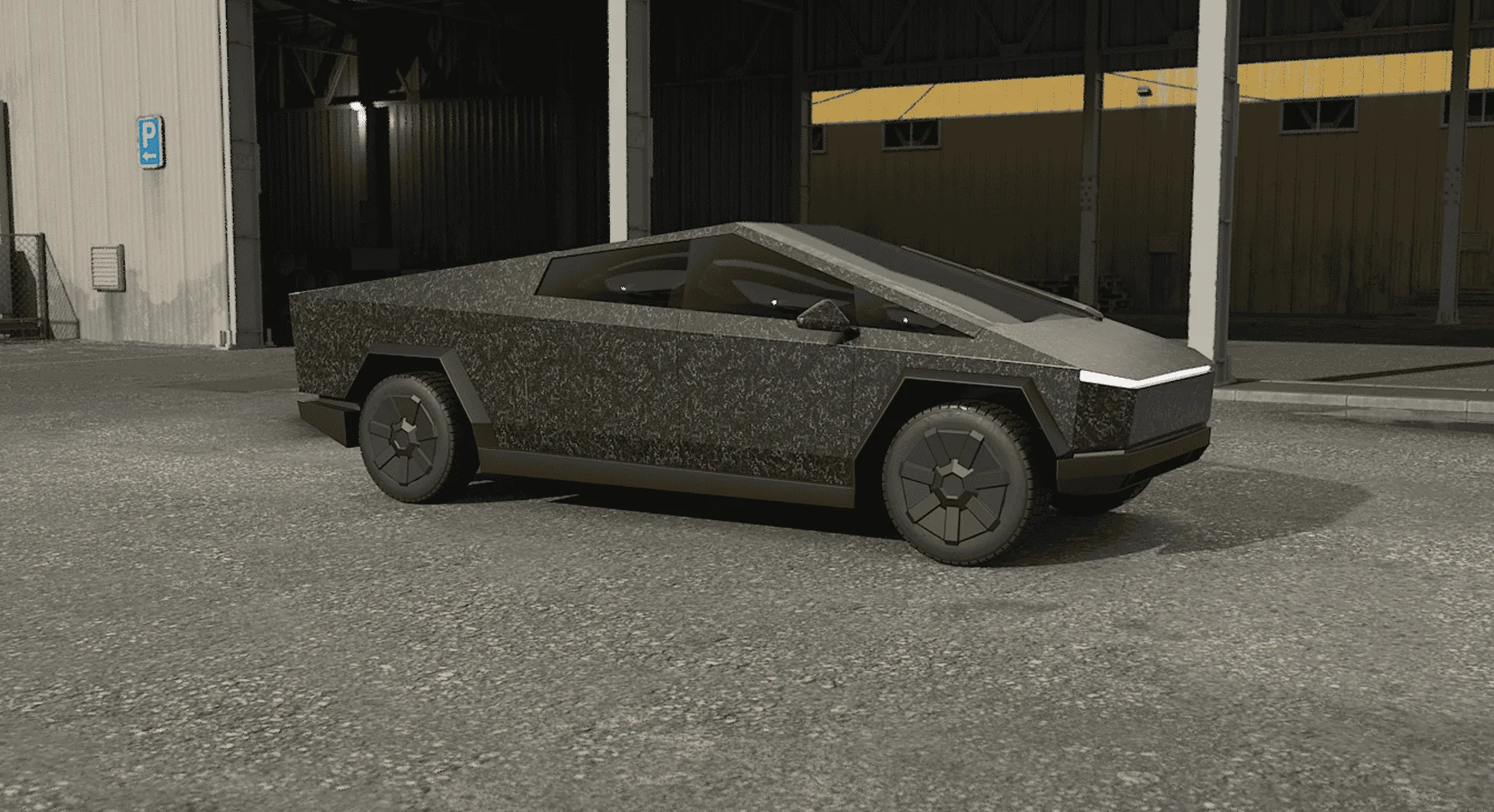 Tesla Cybertruck Installed 3D Changer Program. Any requests for renderings? Forged Carbon
