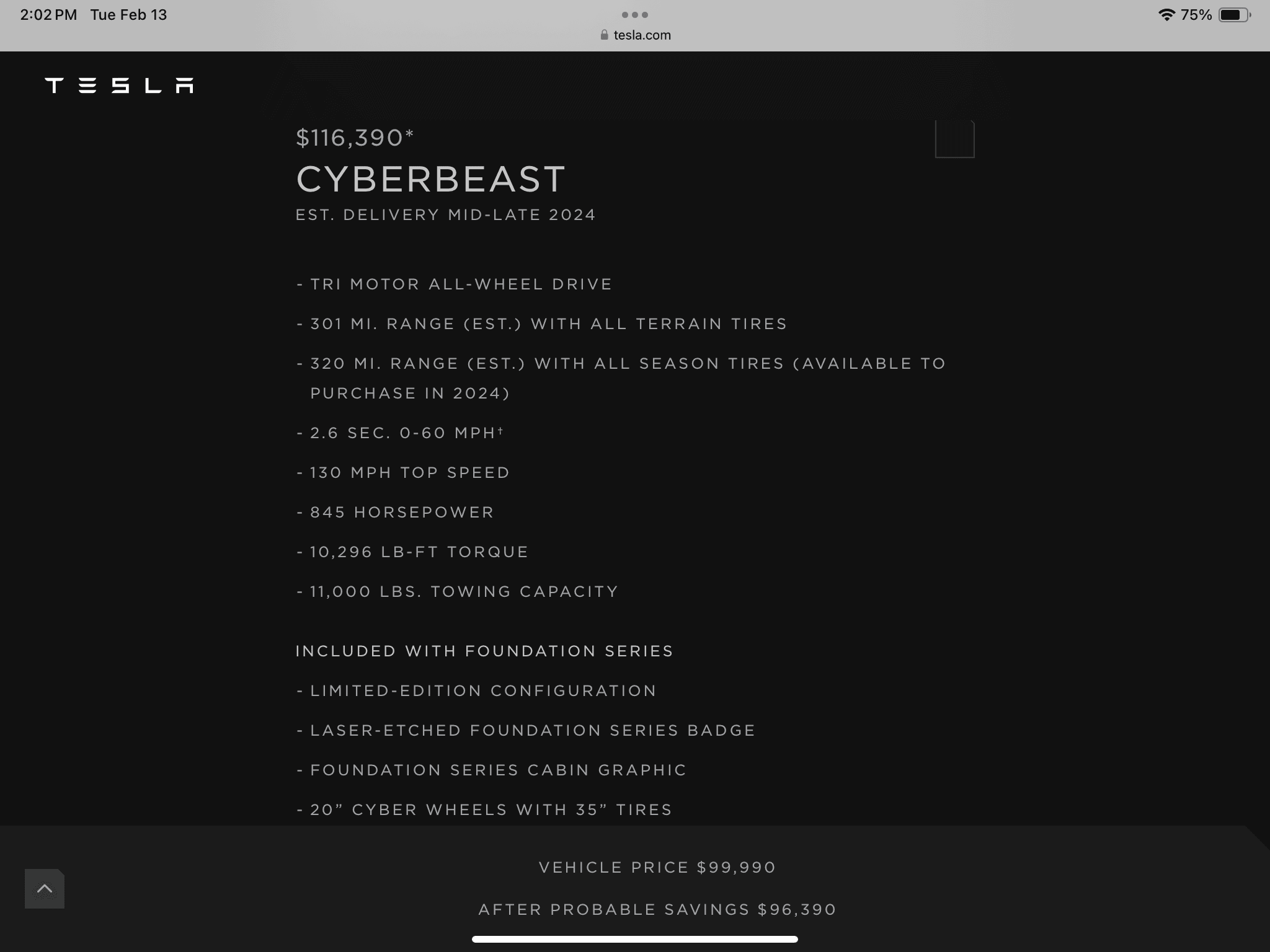 Tesla Cybertruck Just got an invite (2/13/24) IMG_2237