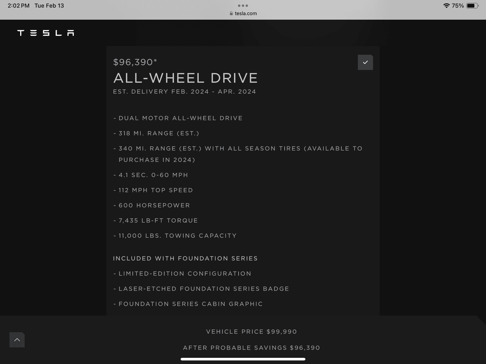 Tesla Cybertruck Just got an invite (2/13/24) IMG_2236