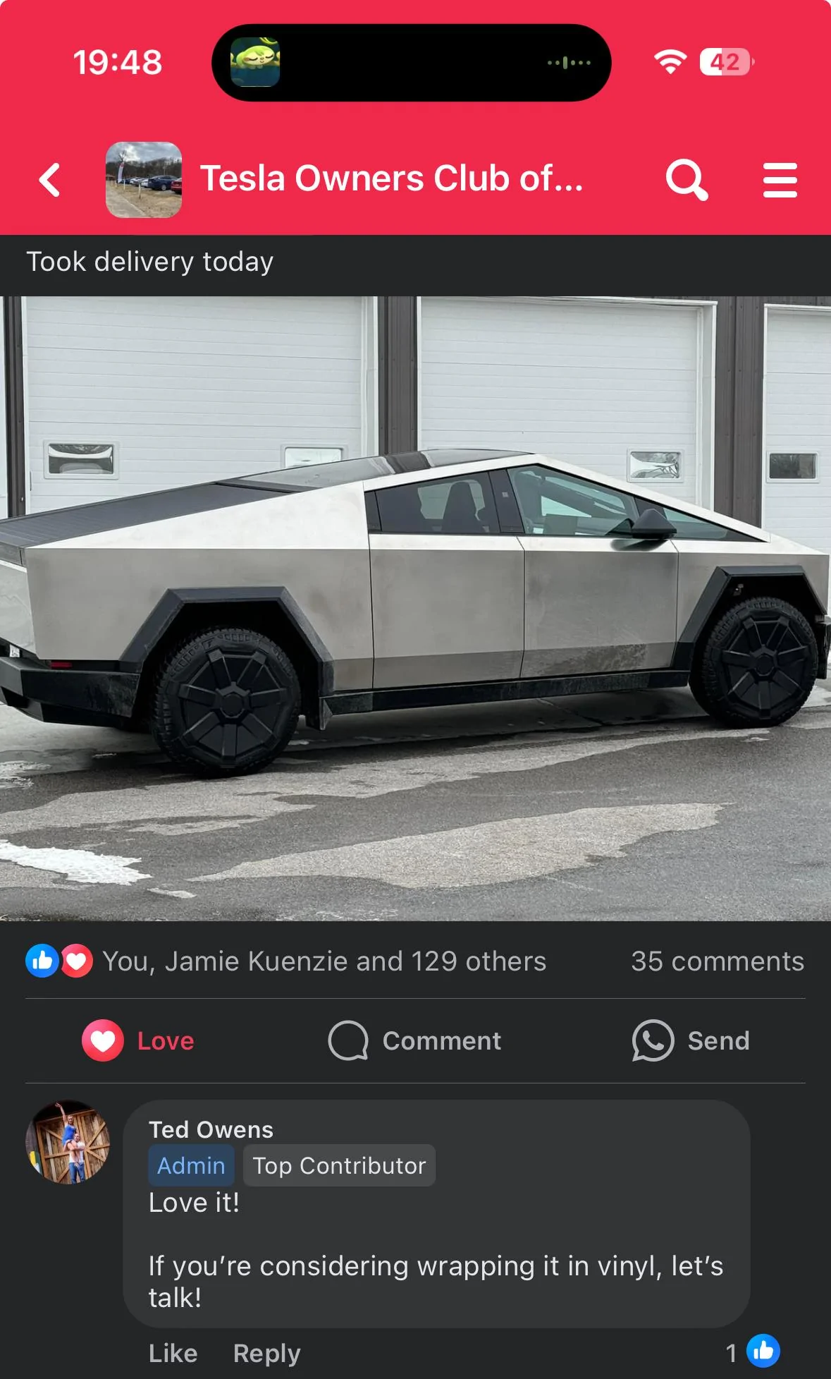 Tesla Cybertruck Kansas Waiting Room IMG_1302