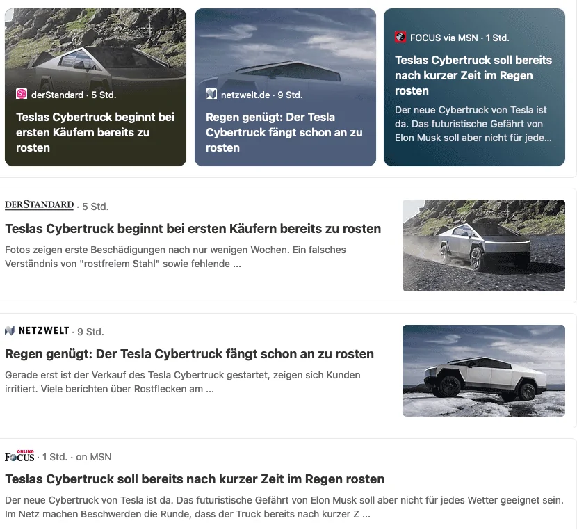 Tesla Cybertruck Rust Spots/Corrosion is the Norm Bildschirm­foto 2024-02-14 um 17.03.59