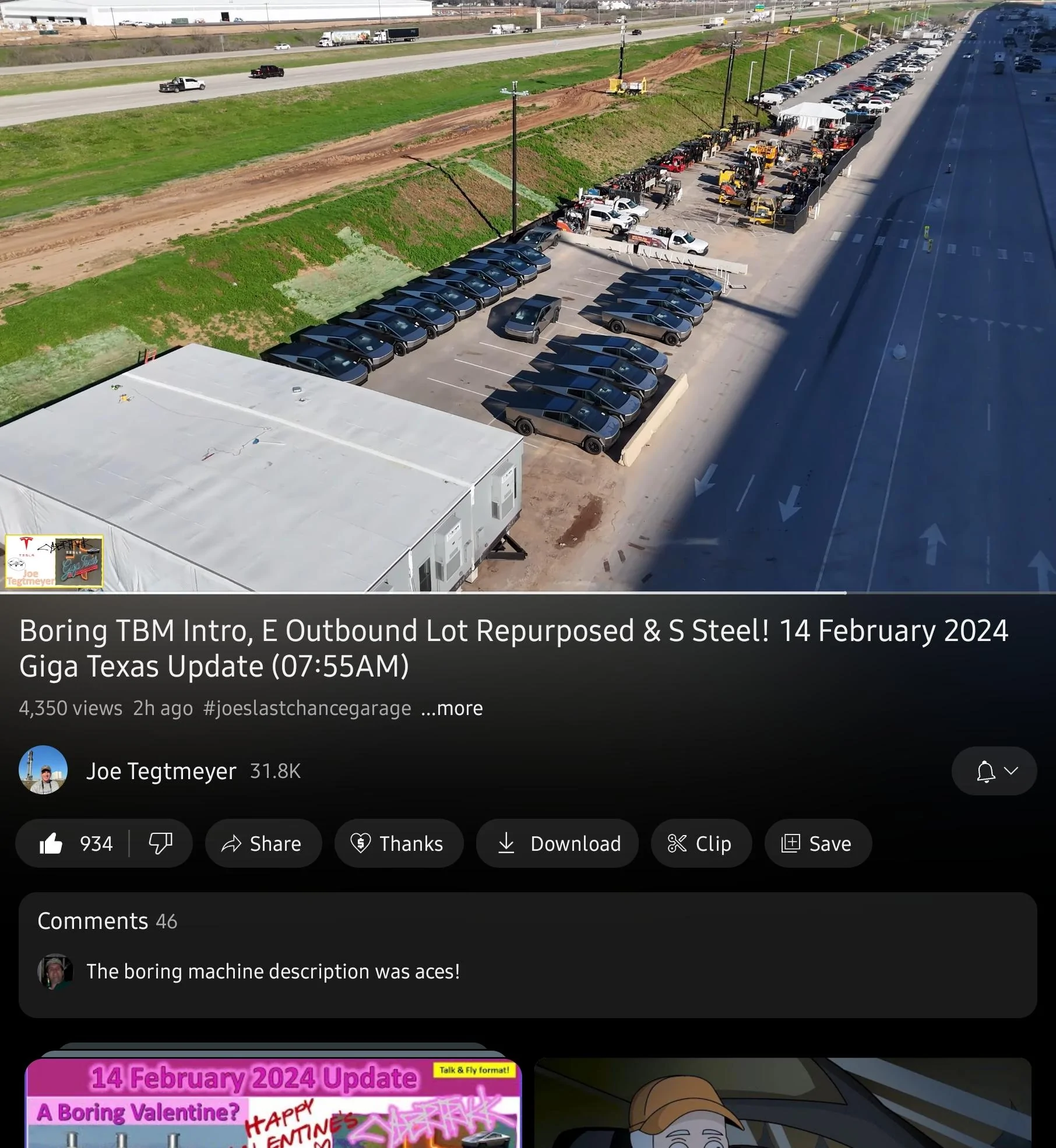 Tesla Cybertruck 12/10 waiting room Screenshot_20240214_153942_YouTu