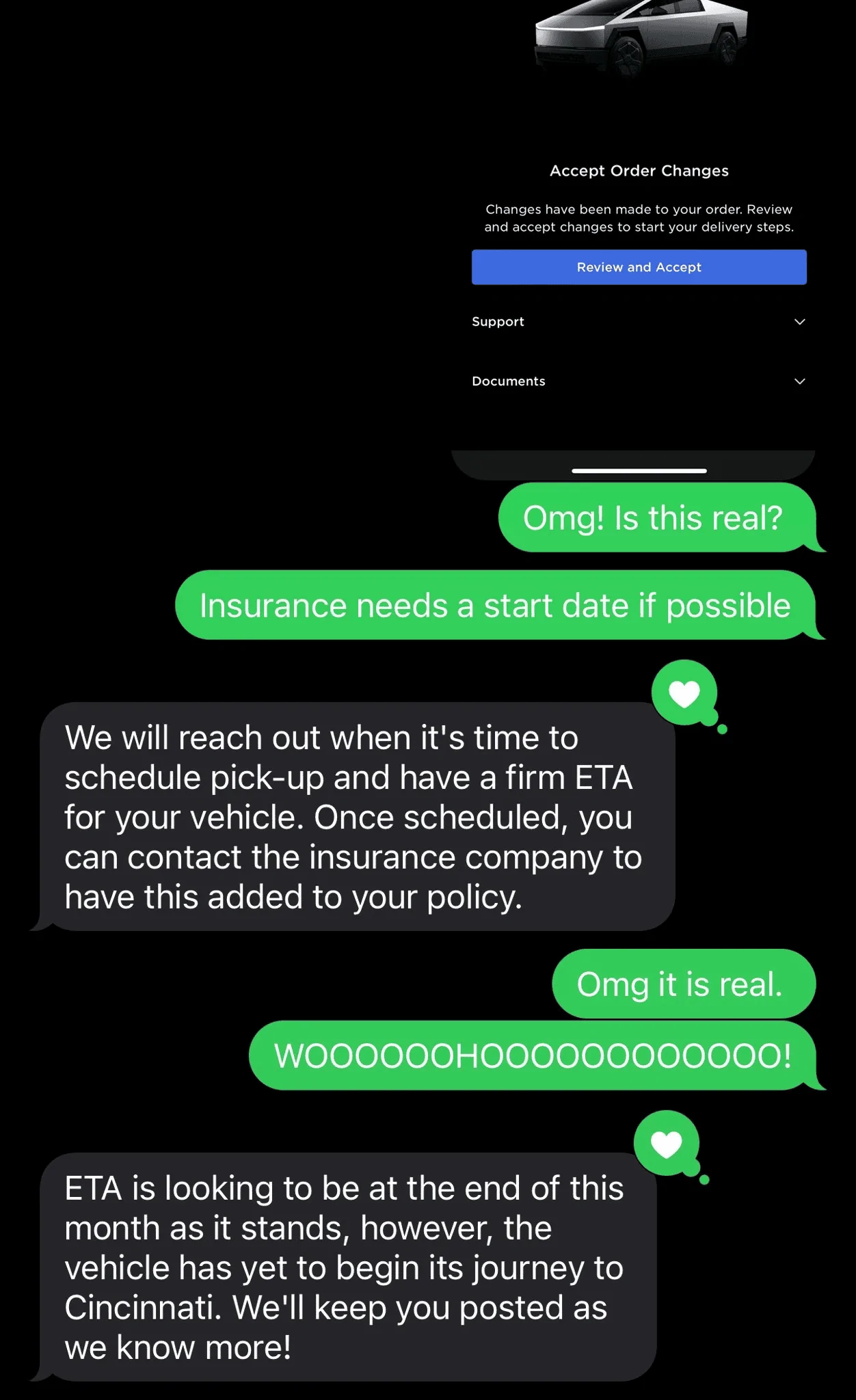 Tesla Cybertruck 1130 reservations getting delivered ahead of 11274... 1708008722606