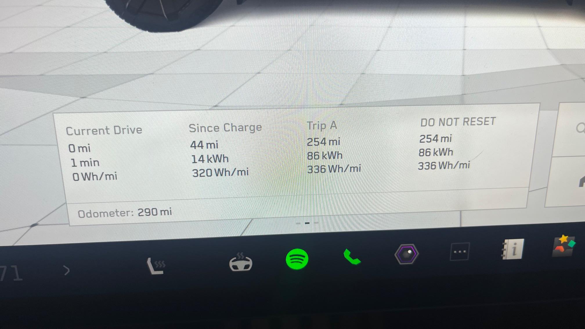 Tesla Cybertruck Awesome range when practicing energy management -- range is as advertised or better in my Cybertruck IMG_0465