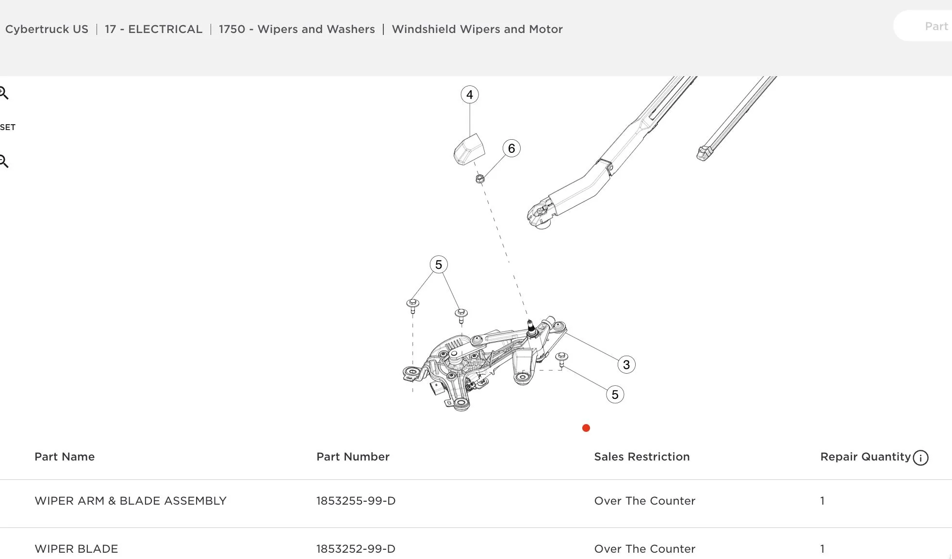 Tesla Cybertruck Wiper blade issue - blurry streak Wiper Blade cybertruck