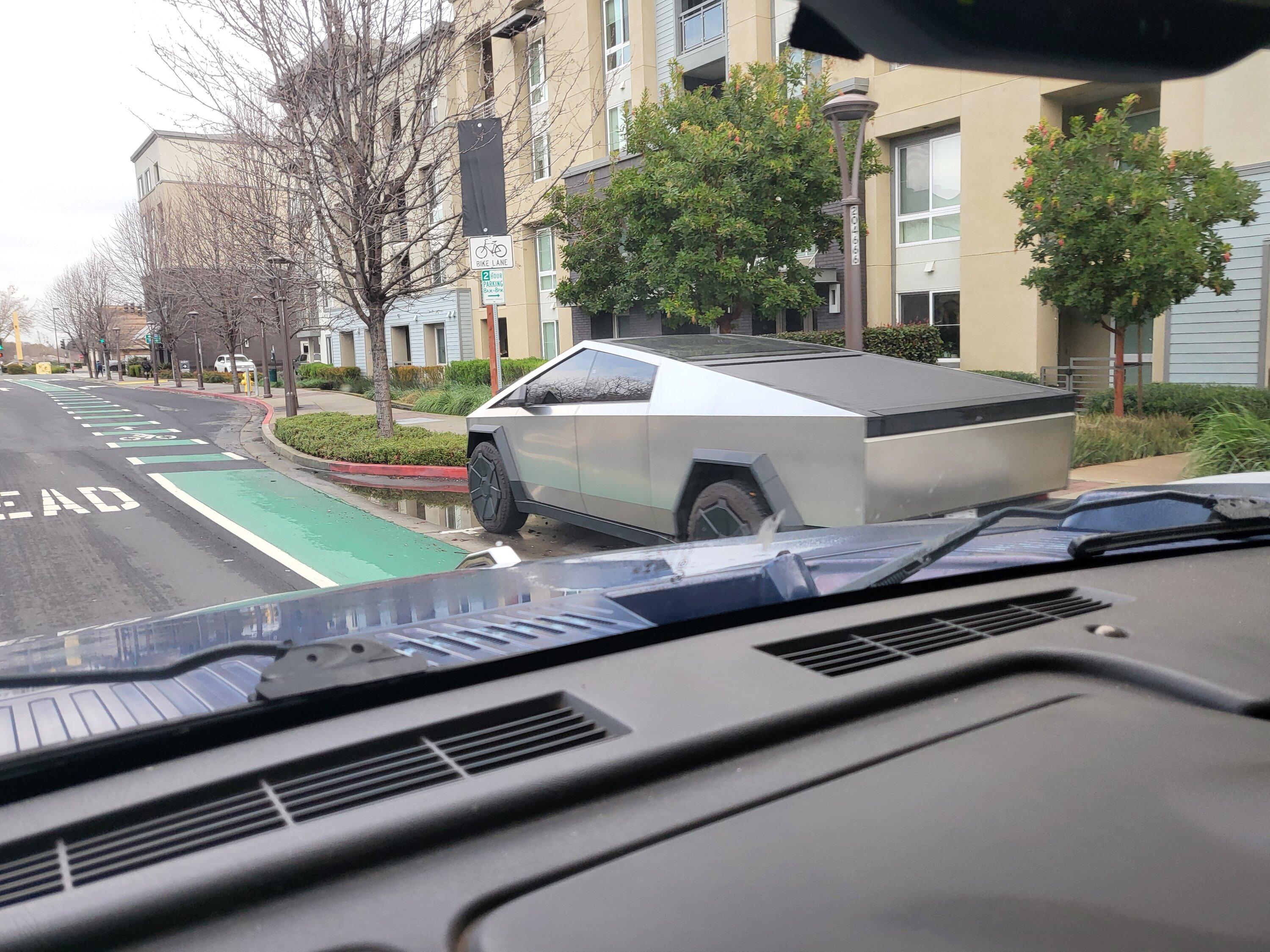 Tesla Cybertruck Real Rusty Cybertruck Protype Spotted in Fremont, CA 20240220_085438