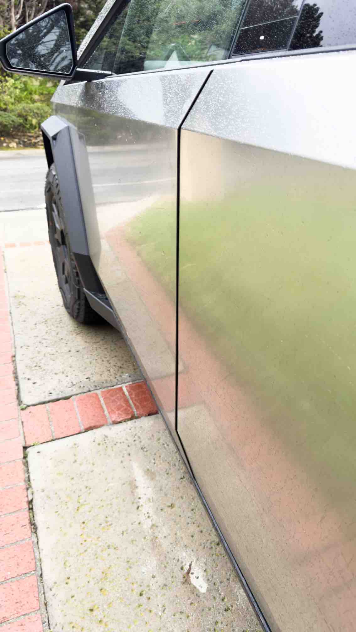 Tesla Cybertruck Driver side door gaps IMG_8964