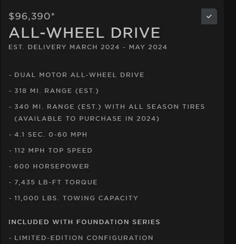 Tesla Cybertruck Edmunds: Cybertruck range test achieves 334 miles! Exceeding estimated range 👍 1708726200856
