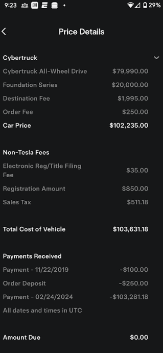 Tesla Cybertruck Oregon VIN secured 1708807375017