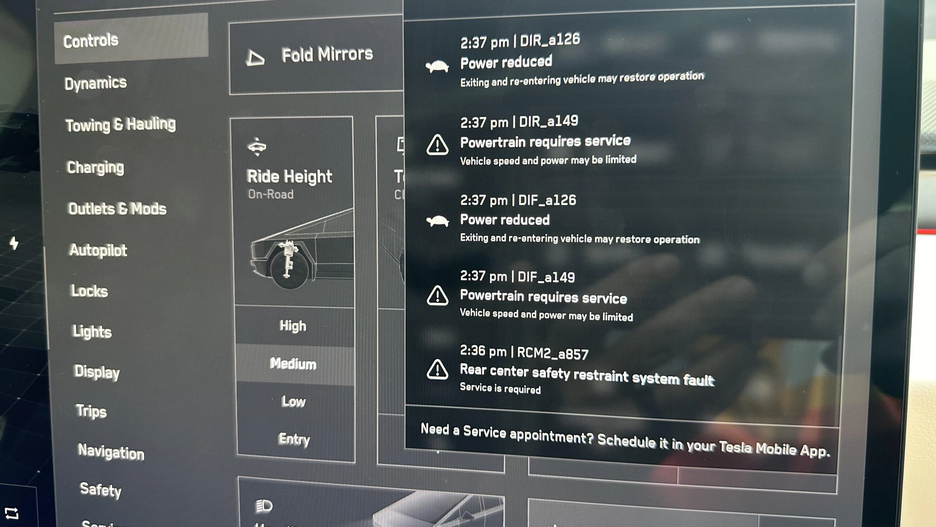 Tesla Cybertruck Two Days In = Critical Errors (25 of them) IMG_5162