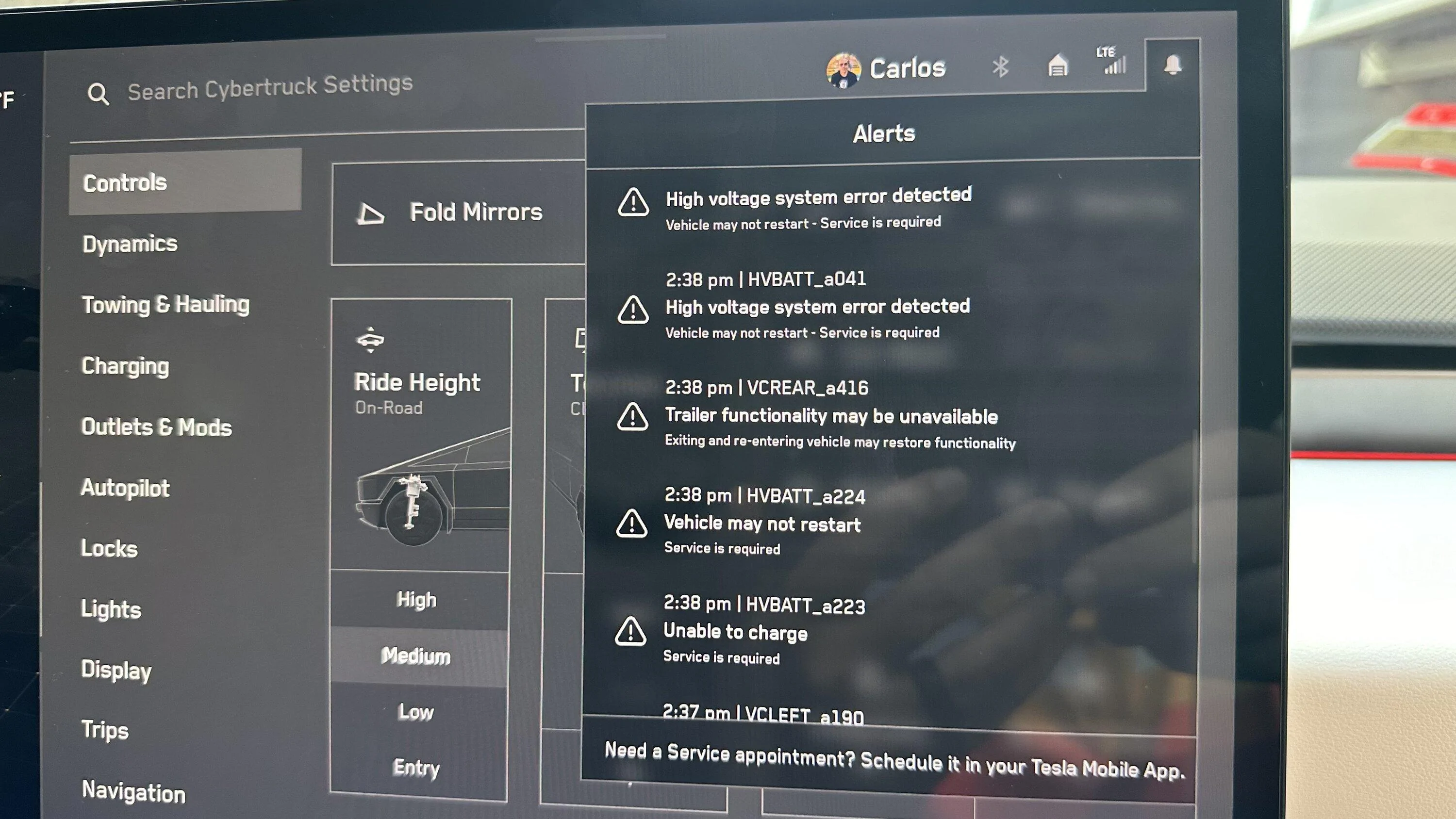 Tesla Cybertruck Two Days In = Critical Errors (25 of them) IMG_5163
