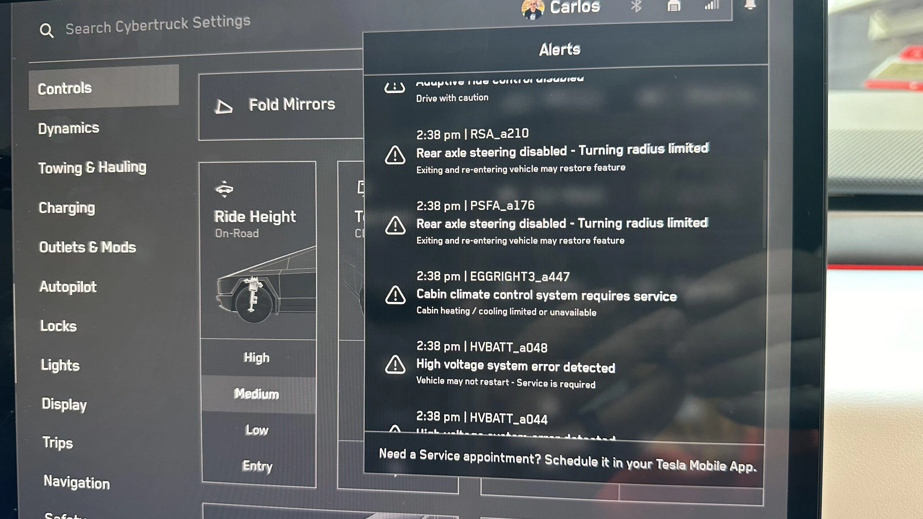 Tesla Cybertruck Two Days In = Critical Errors (25 of them) IMG_5164
