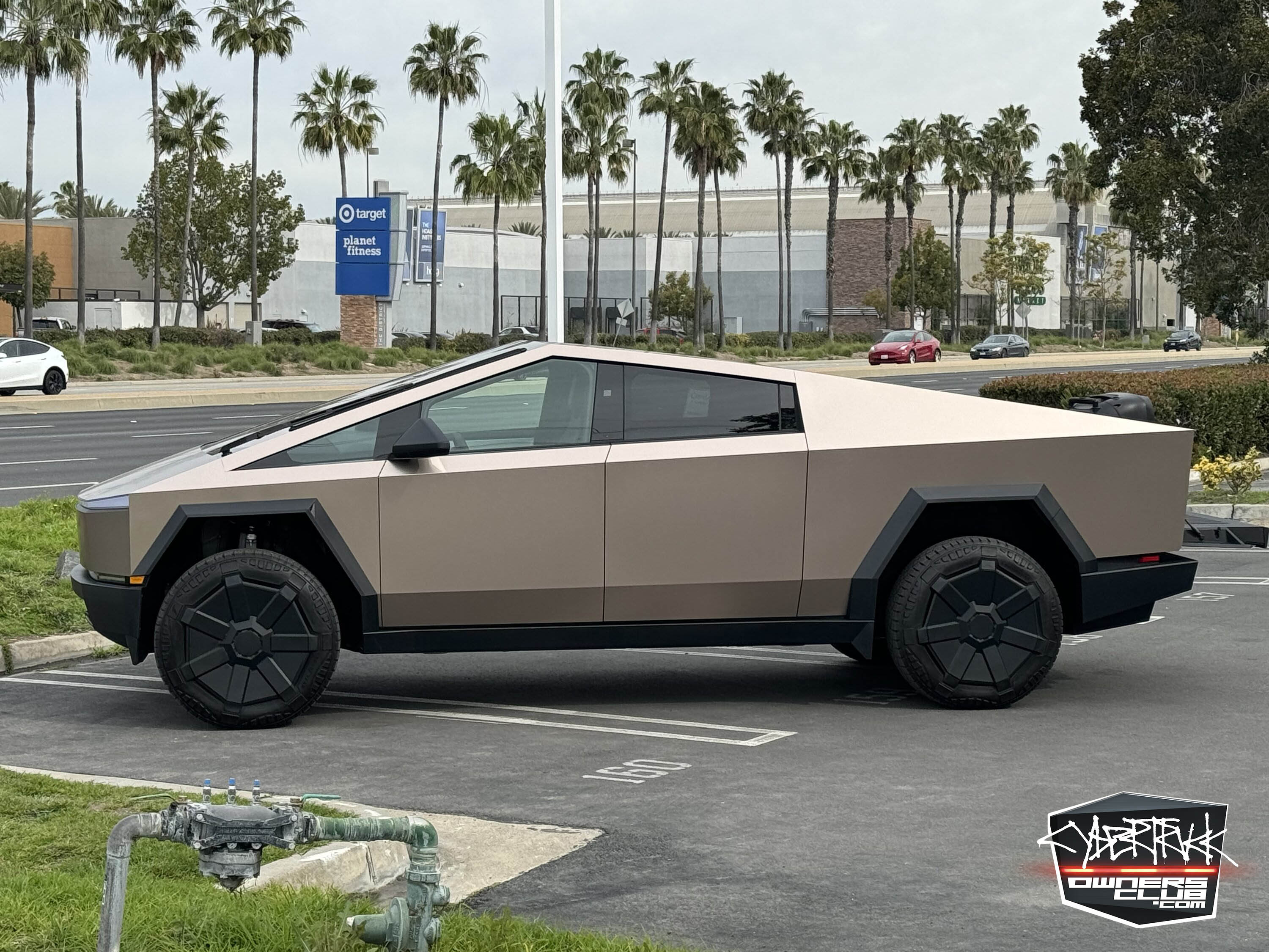 Tesla Cybertruck Satin Rose Gold PPF wrap on Cybertruck - first real life look! (Irvine, CA) satin rose gold ppf wrap cybertruck 3