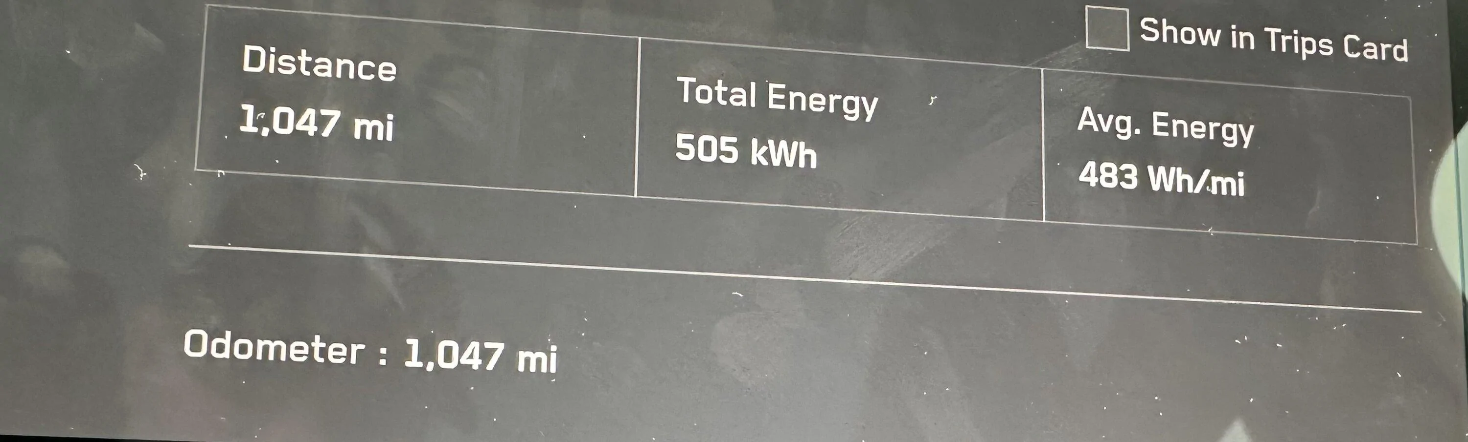 Tesla Cybertruck My Cybertruck range from 473 mile road trip from SoCal to Bay Area IMG_1881
