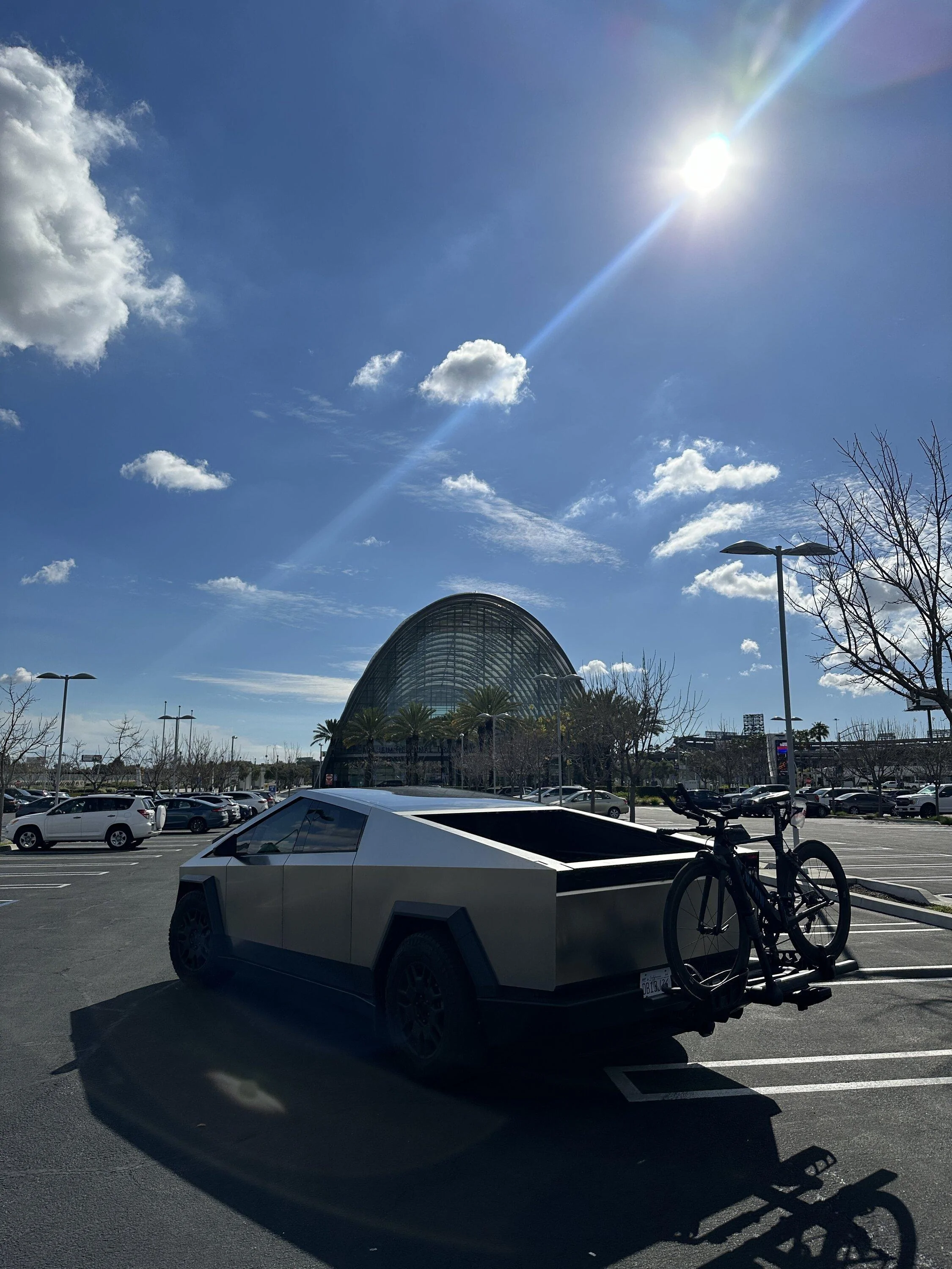 Tesla Cybertruck Bike Mount (2 Fork Mounts) installed on Vault Cargo Divider! IMG_0777