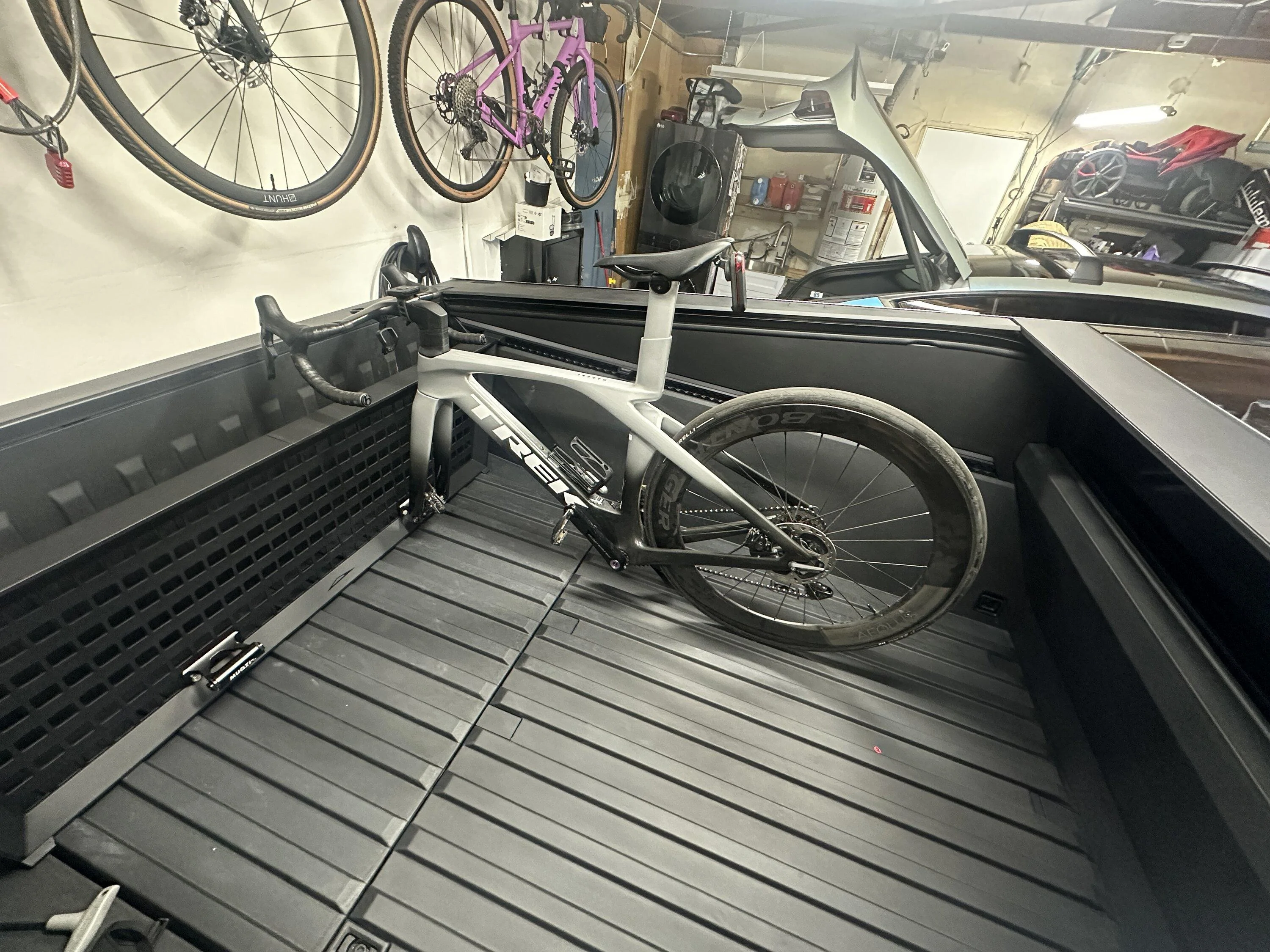 Tesla Cybertruck Anyone transport e-bikes in bed vs on rack/hitch in their CT? img_0805-jpg