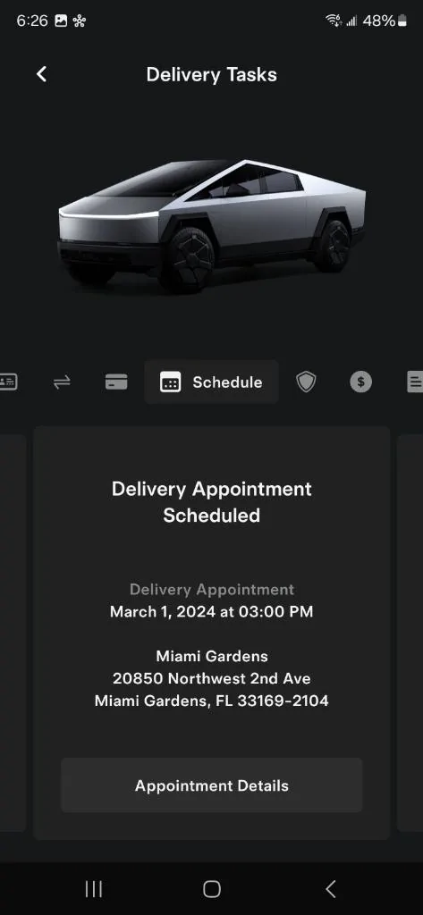 Tesla Cybertruck Miami Garden Finally Scheduled Me For Delivery! image000000