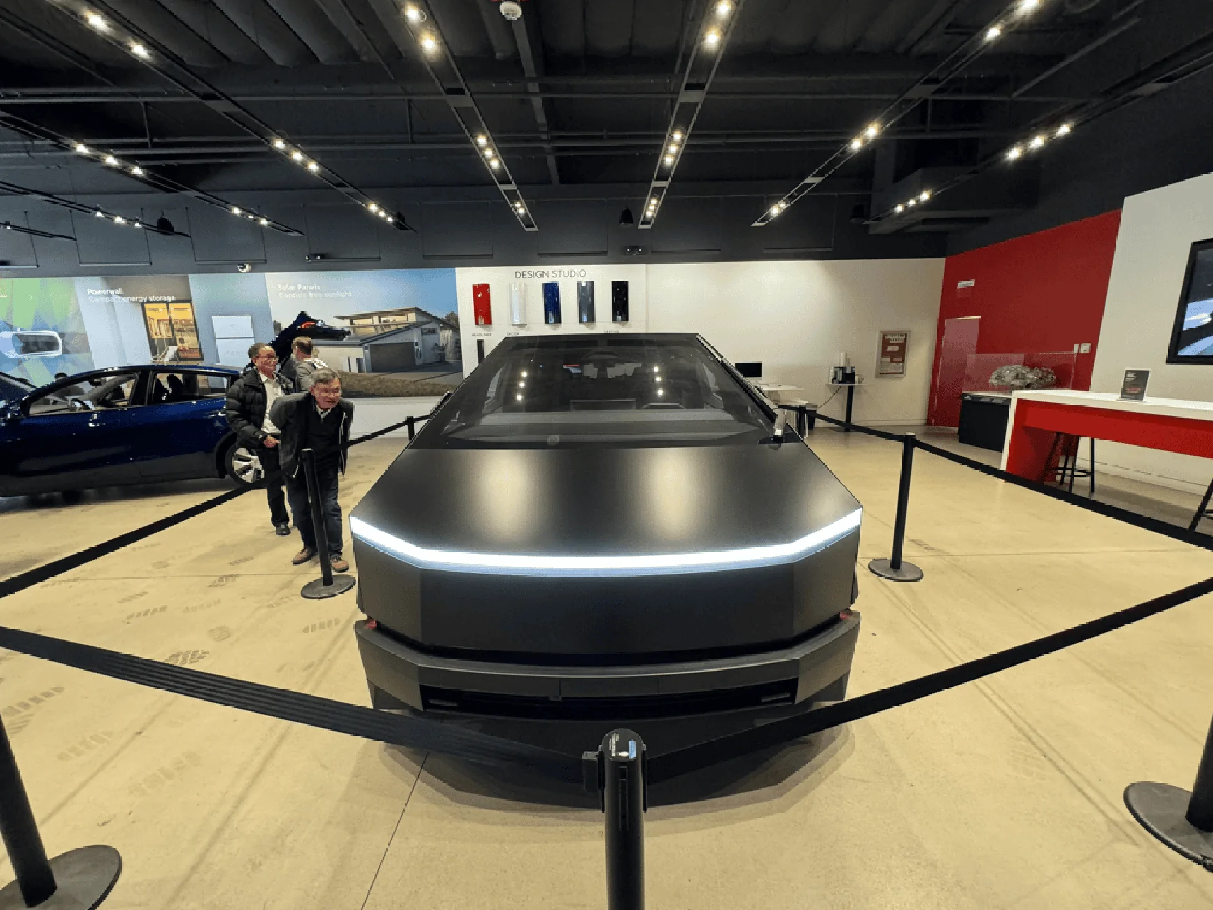 Tesla Cybertruck San Diego UTC Tesla store has Black Wrapped Cybertruck on display. WOW!!!! IMG_1048