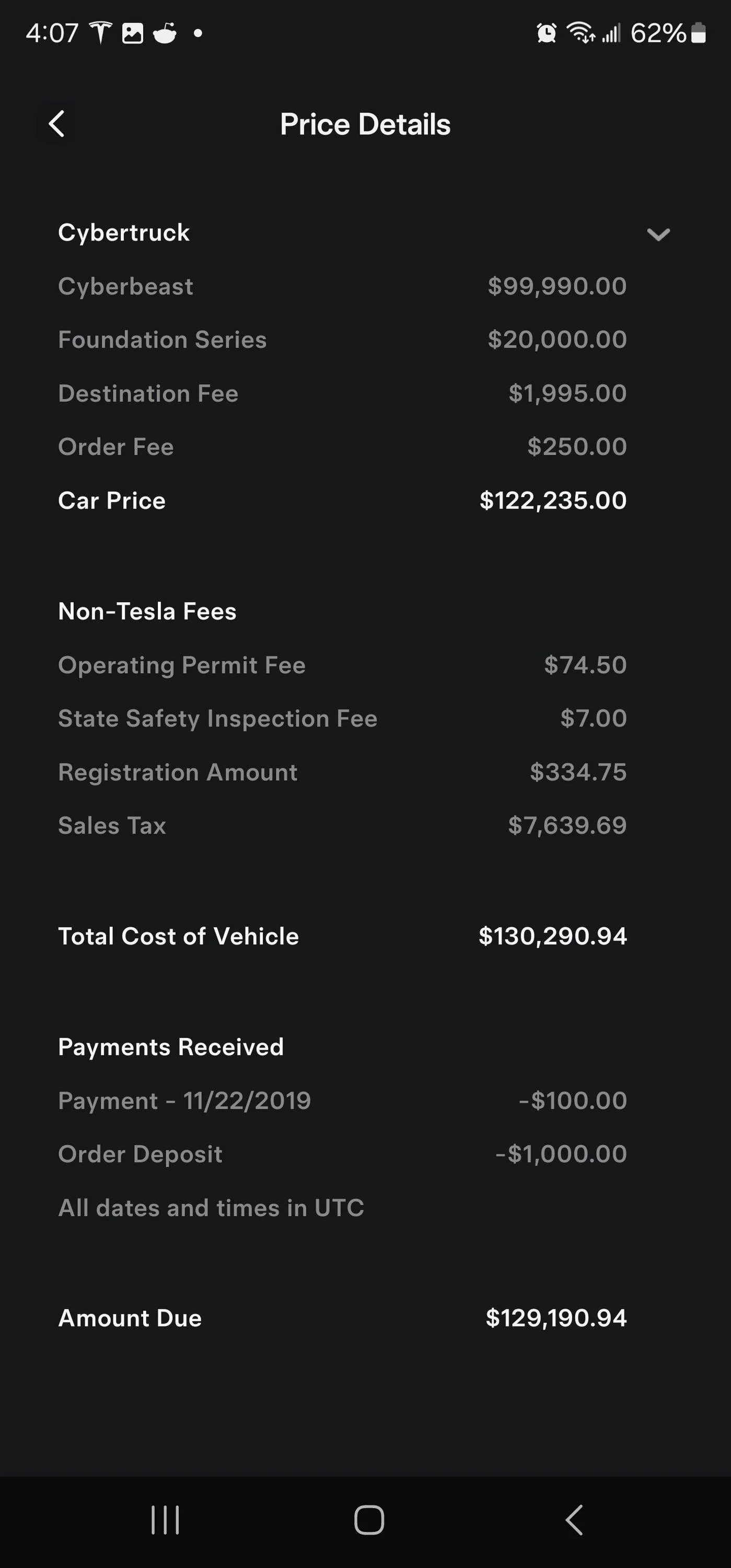 Tesla Cybertruck 📊 Cybertruck SUBMITTED ORDERS Tracking List & Stats [Add Yours!] Screenshot_20240225_160714_Tesla