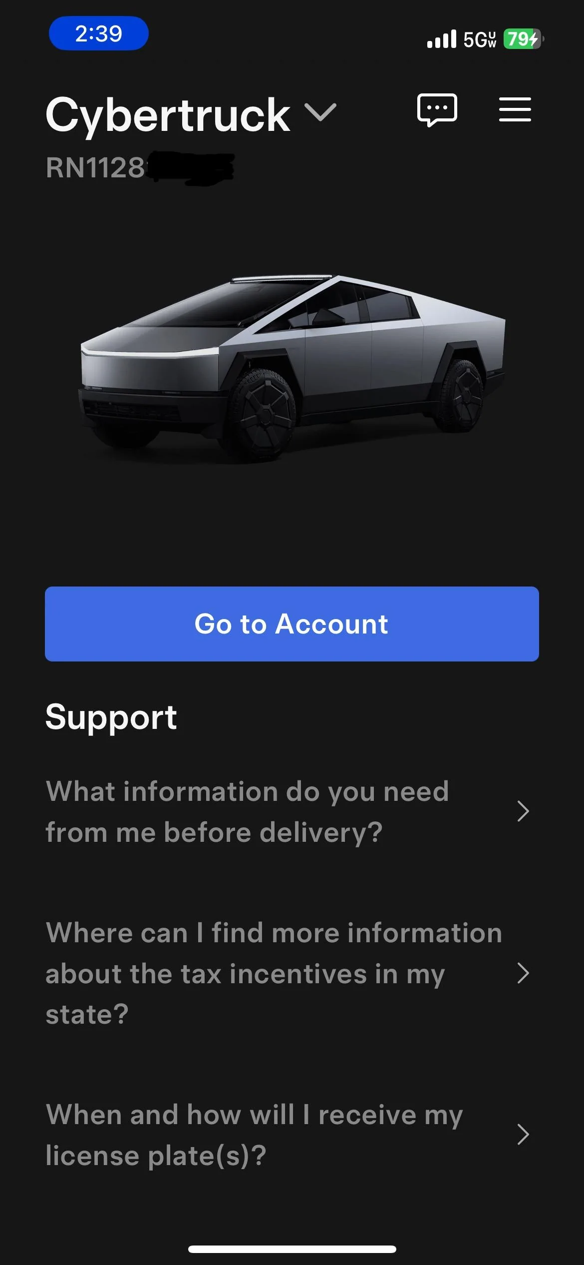 Tesla Cybertruck Tesla Account Error! IMG_4948