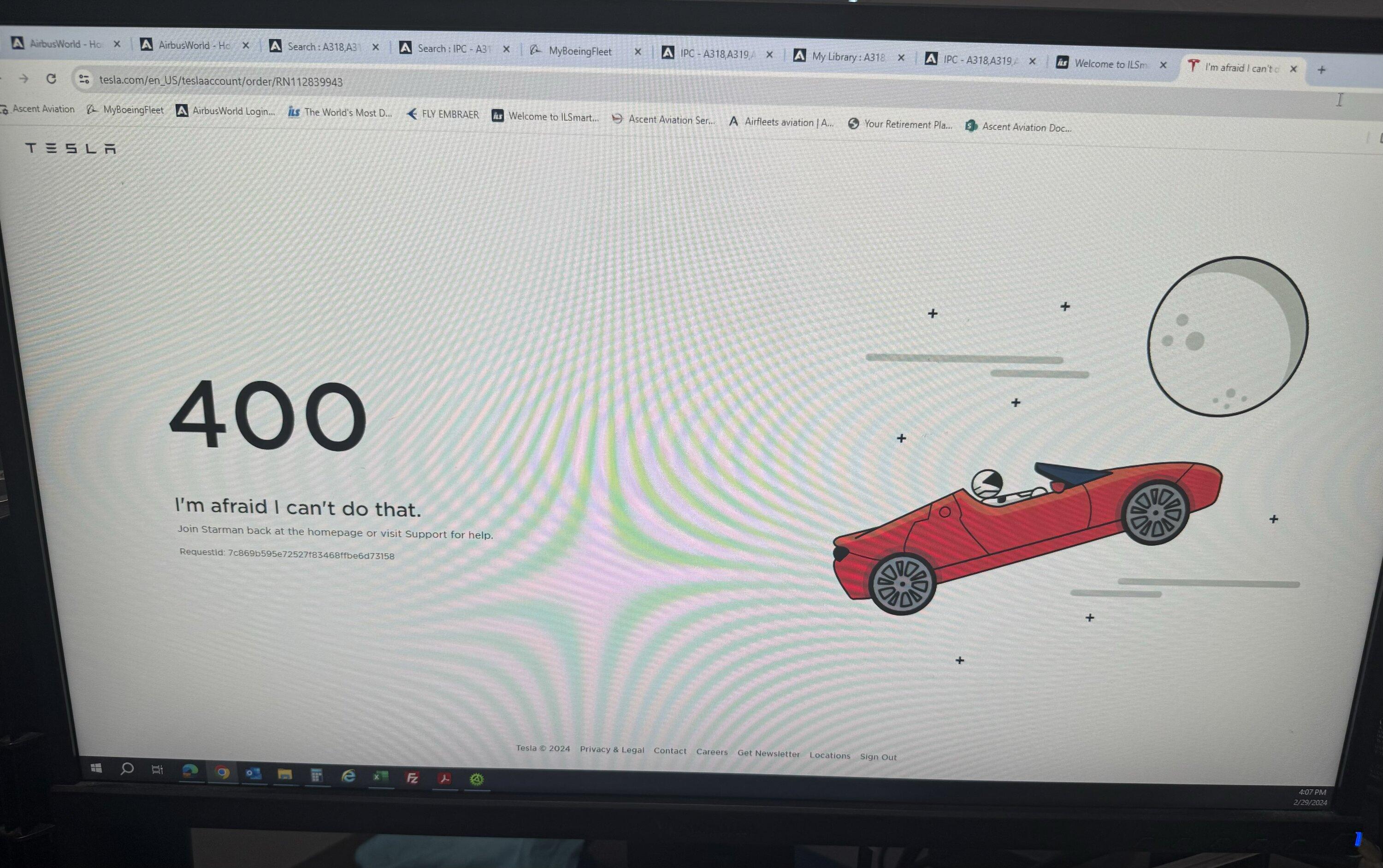 Tesla Cybertruck Tesla Account Error! IMG_1373