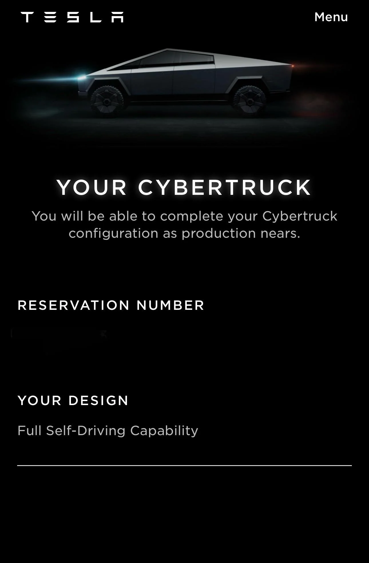 Tesla Cybertruck Tesla Account Error! IMG_1371