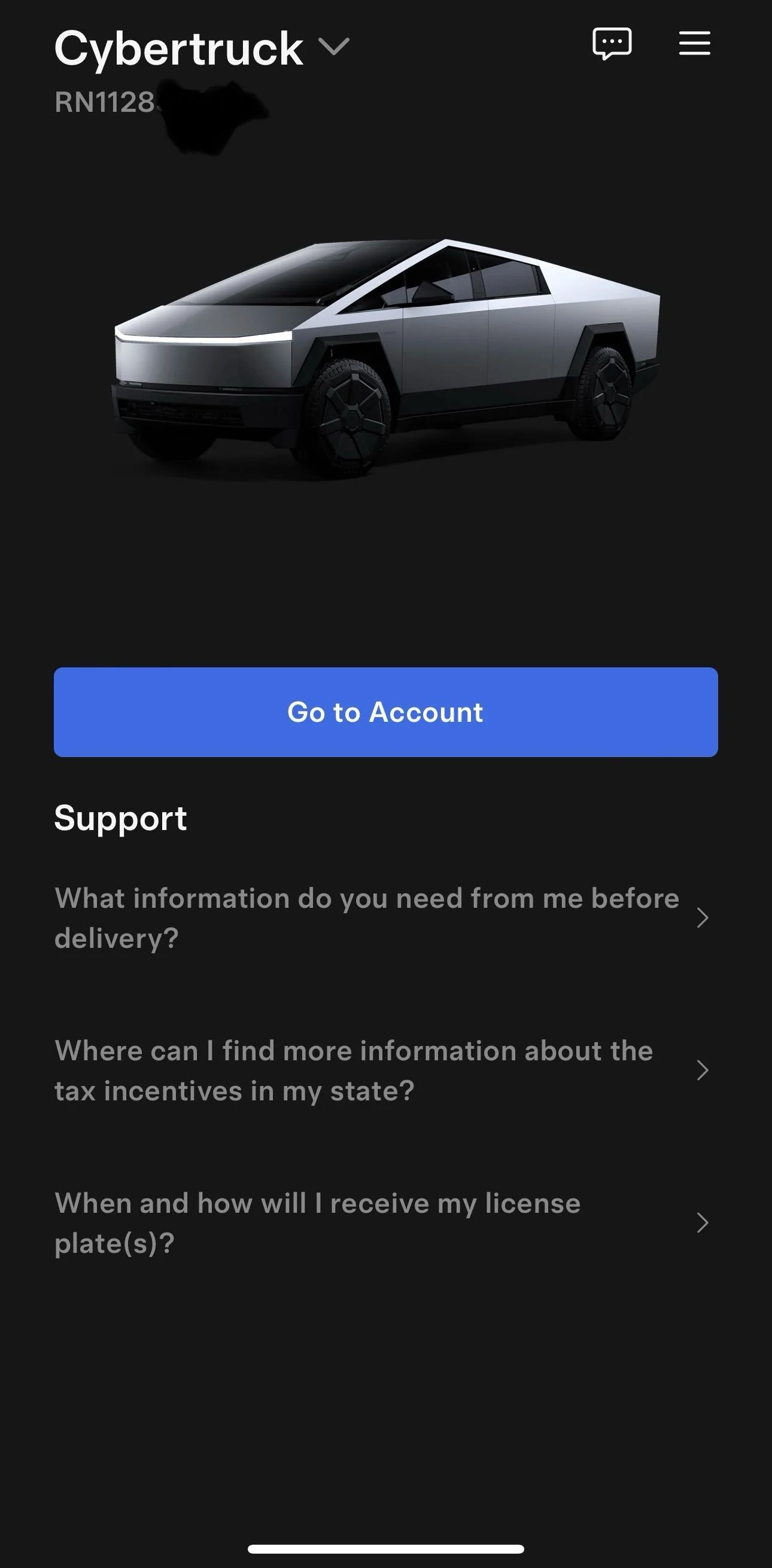 Tesla Cybertruck Tesla Account Error! IMG_1370