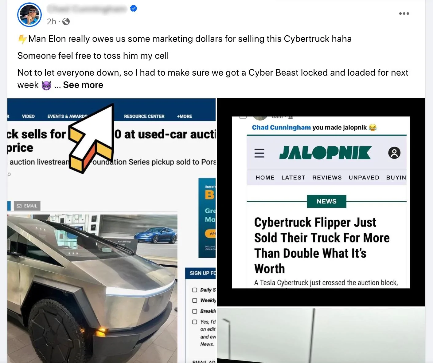 Tesla Cybertruck Cyberbeast coming to Manheim Auto Auction IMG_5320