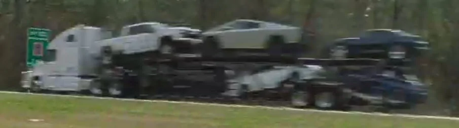 Tesla Cybertruck Spotted some lucky person's new Cybertruck Cybertruck on carrier 2024-02-29