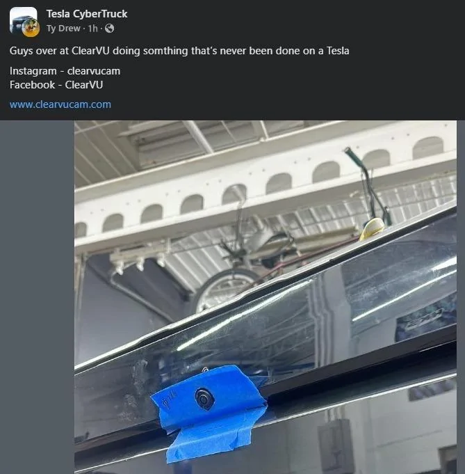 Tesla Cybertruck Rumors of rear camera water sprayer coming f3GoHZT