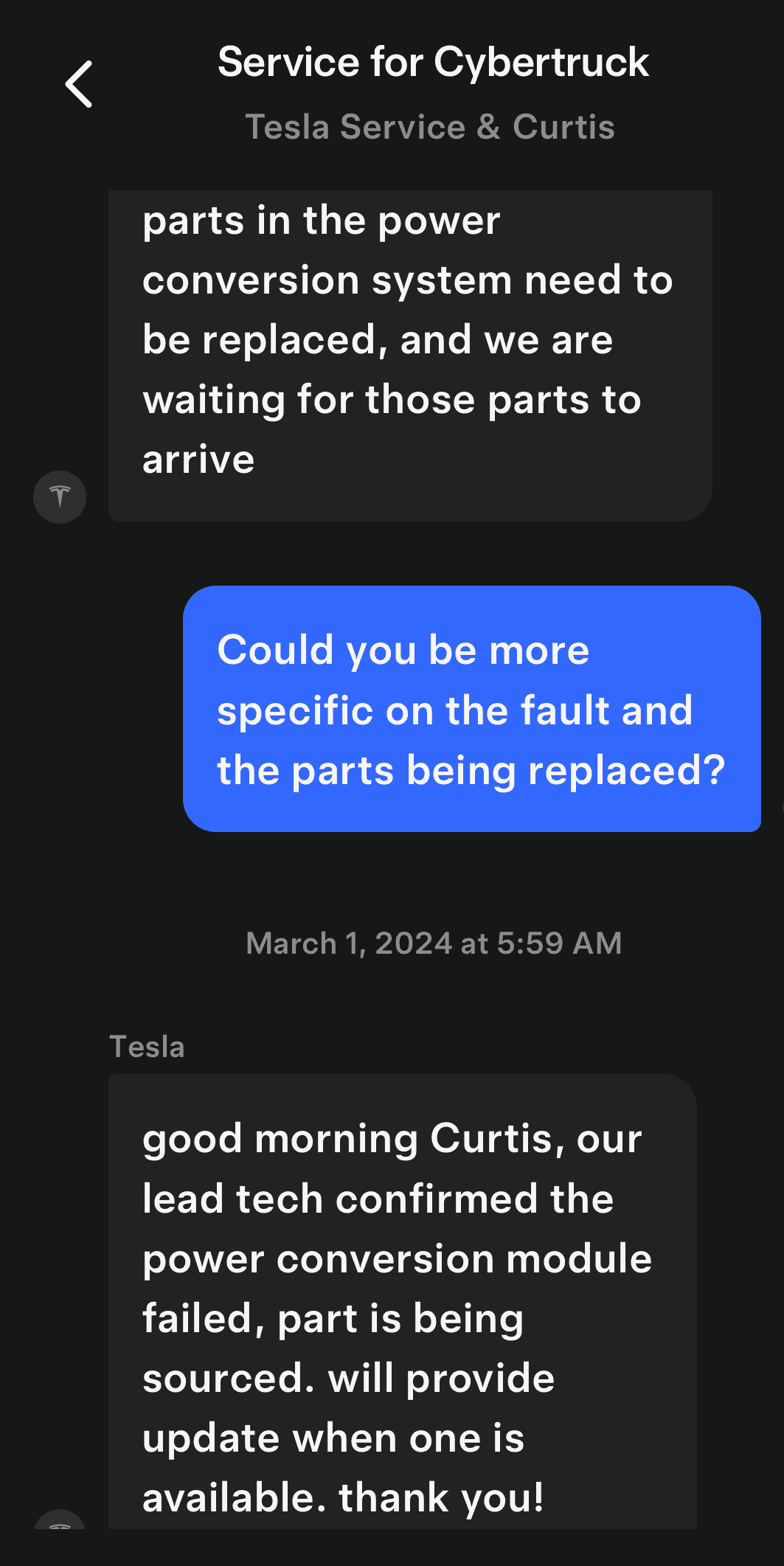 Tesla Cybertruck My turn for Critical Error, week 2 1709318283431