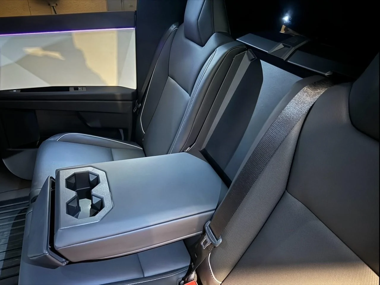 Tesla Cybertruck PSA - Center Read Armrest lowering - Pull Tab CT Armrest