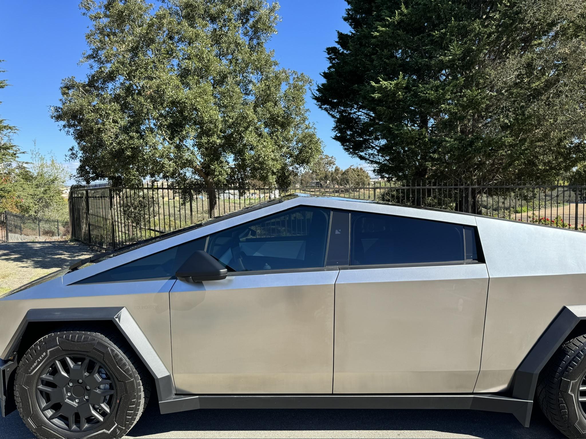 Tesla Cybertruck Spectra PhotoSync IRD Tint (30% sides, 70% windshield) installed CAD804CA-4D01-4D72-83BB-10EF7A2F98B2_1_102_o