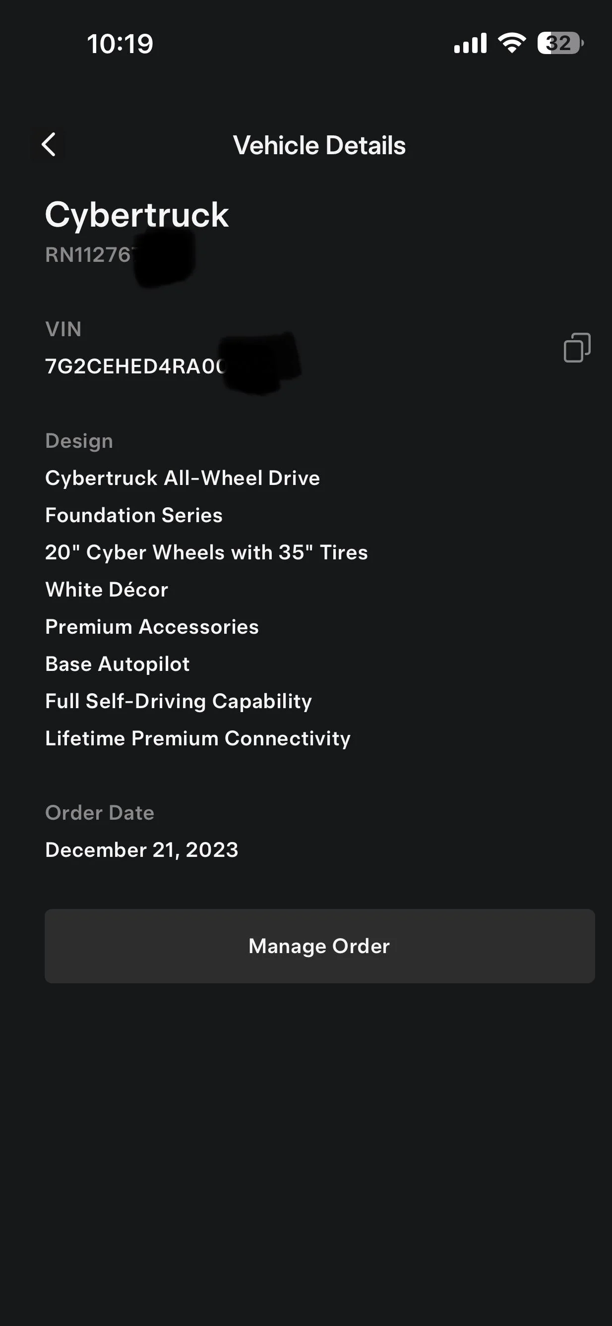 Tesla Cybertruck Got VIN & delivery scheduled 3/8/24 in Minnesota MN! IMG_4042