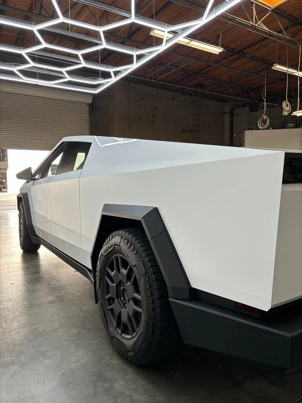 Tesla Cybertruck This Cybertruck in Gloss White PPF would fit in at a Tuxedo Event (Photos) IMG_0838