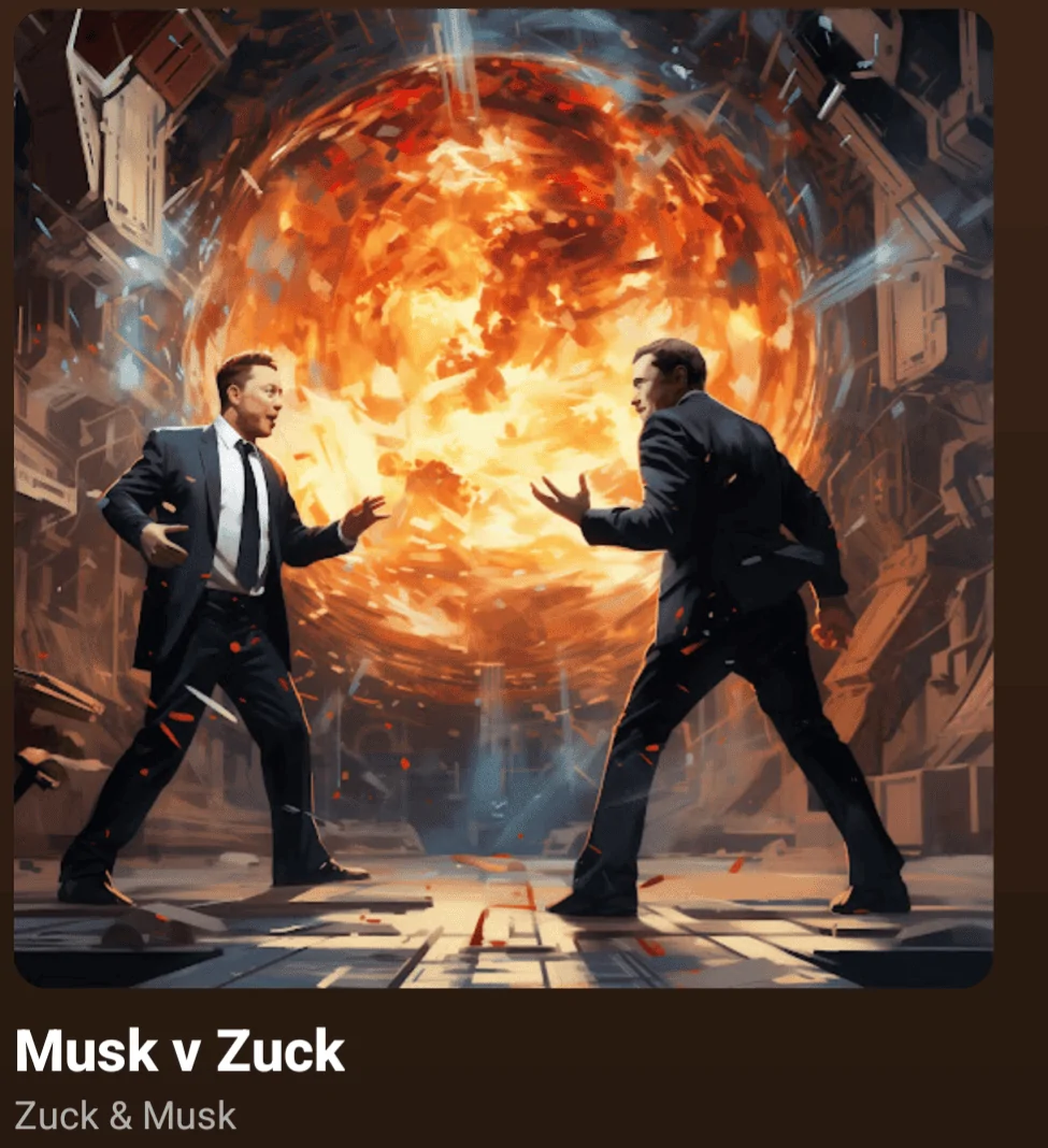 Tesla Cybertruck Musk V Zuck Screenshot_20240304-235648