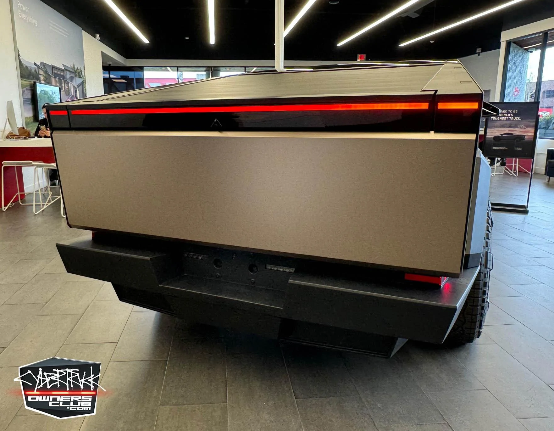 Tesla Cybertruck Satin Rose Gold Factory PPF wrap on Cybertruck - job quality closeup photos Satin Rose Gold PPF wrap Cybertruck 12