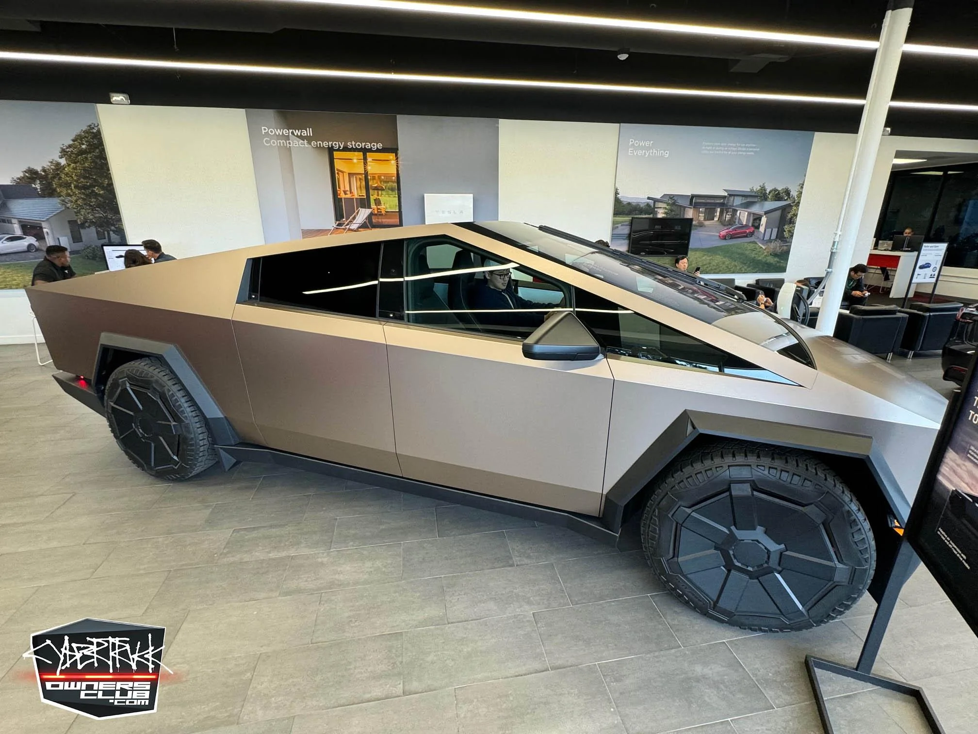 Tesla Cybertruck Satin Rose Gold Factory PPF wrap on Cybertruck - job quality closeup photos Satin Rose Gold PPF wrap Cybertruck 19